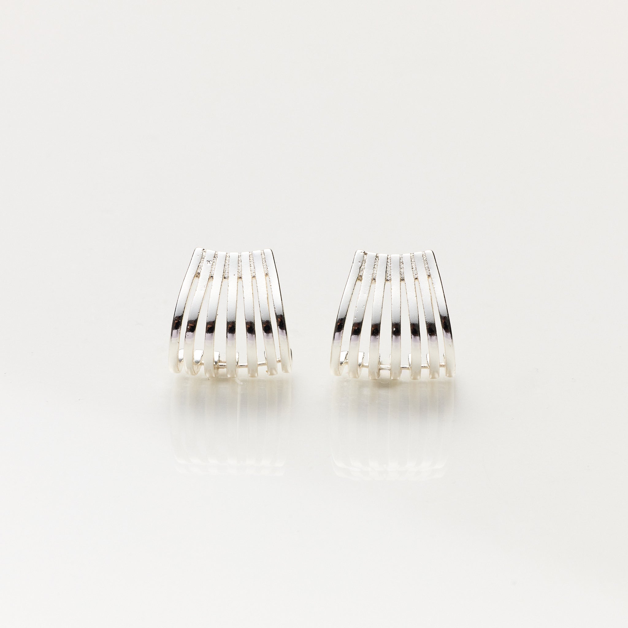 Lara & Ela | Martini Hour With Your Boss Silver Earrings - Lara & Ela