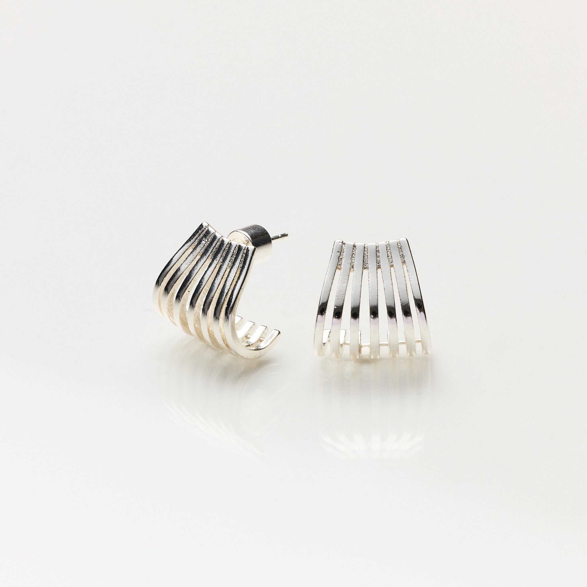 Lara & Ela | Martini Hour With Your Boss Silver Earrings - Lara & Ela