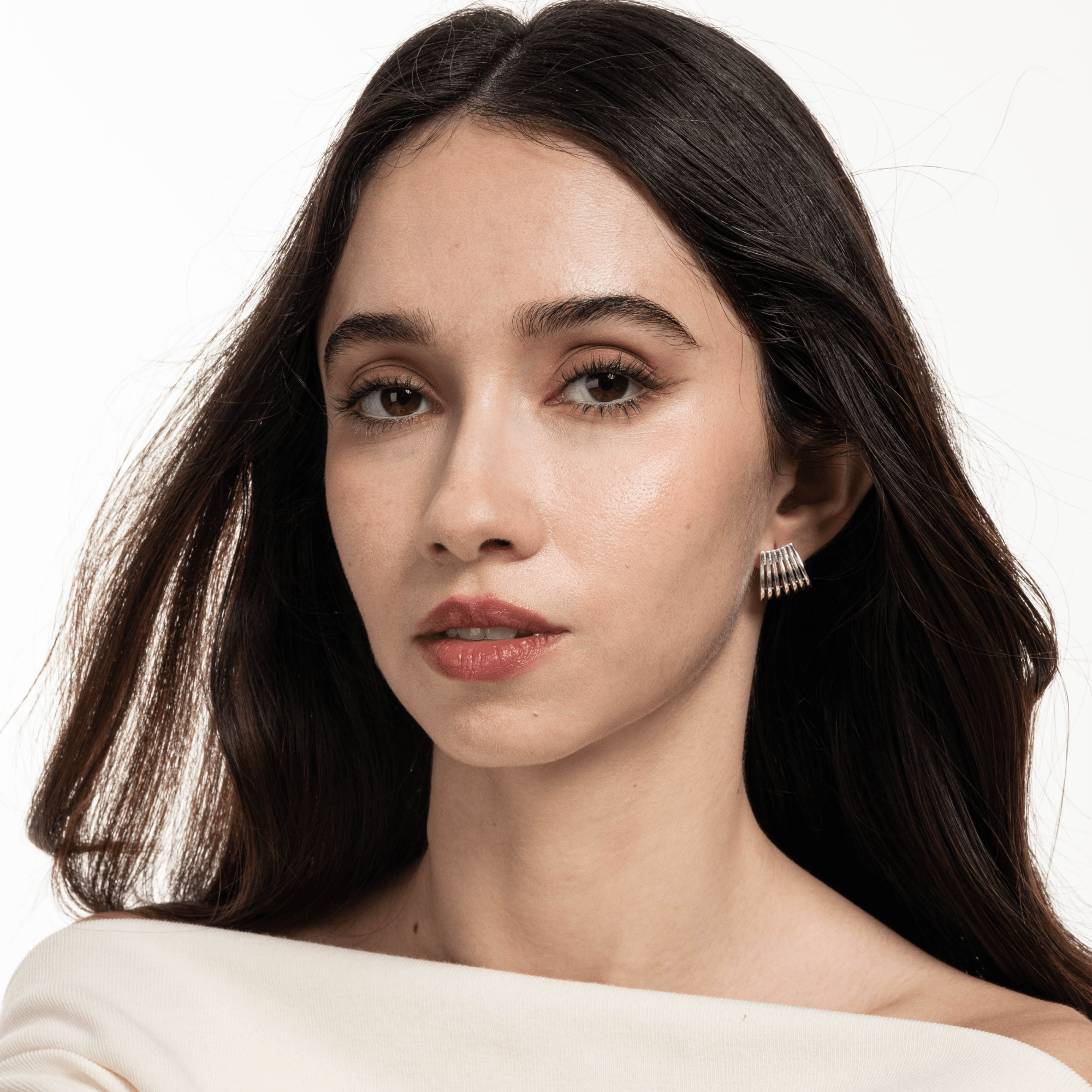 Lara & Ela | Martini Hour With Your Boss Silver Earrings - Lara & Ela