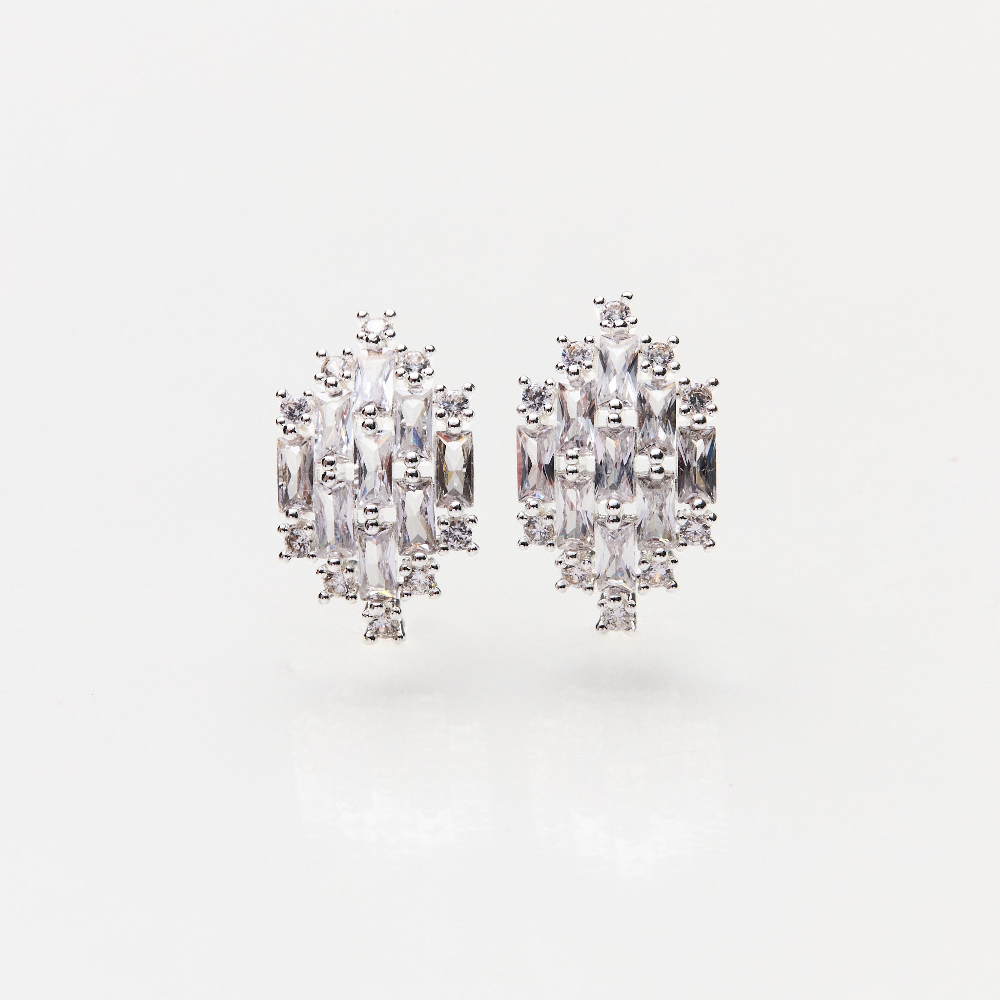 Lara & Ela | Mini Chandelier Silver Earrings - Lara & Ela