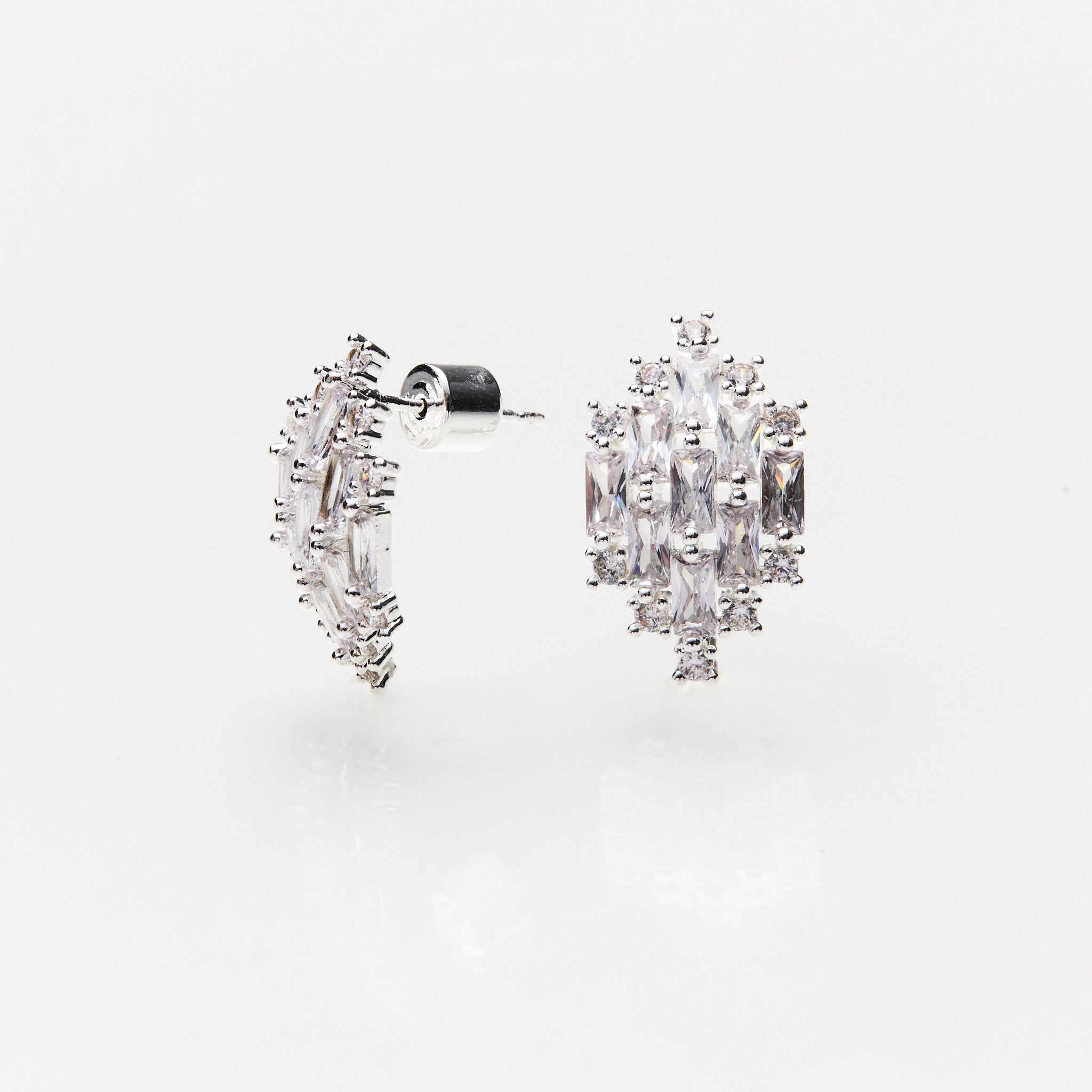 Lara & Ela | Mini Chandelier Silver Earrings - Lara & Ela