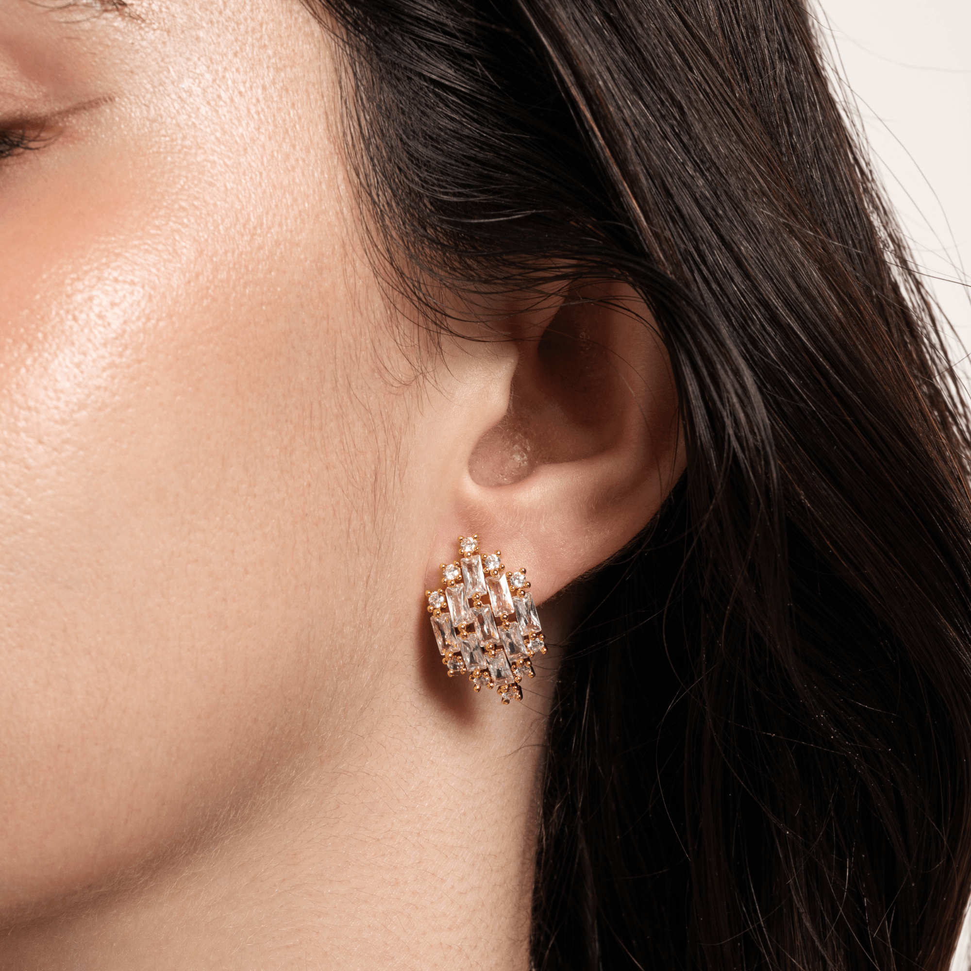 Lara & Ela | Mini Chandelier Gold Earrings - Lara & Ela