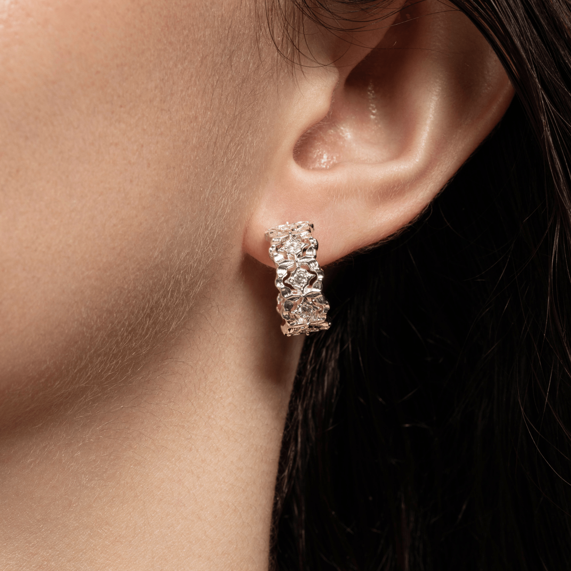 Lara & Ela | Misty Silver Earrings - Lara & Ela