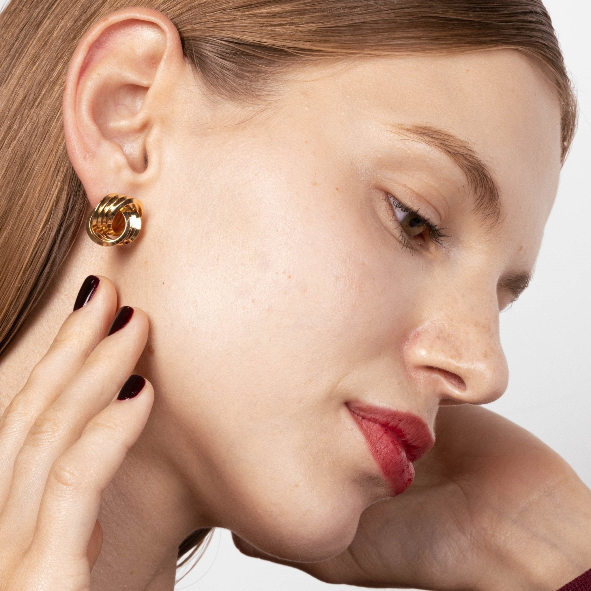 Lara & Ela | Carpe Diem Gold Earrings - Lara & Ela