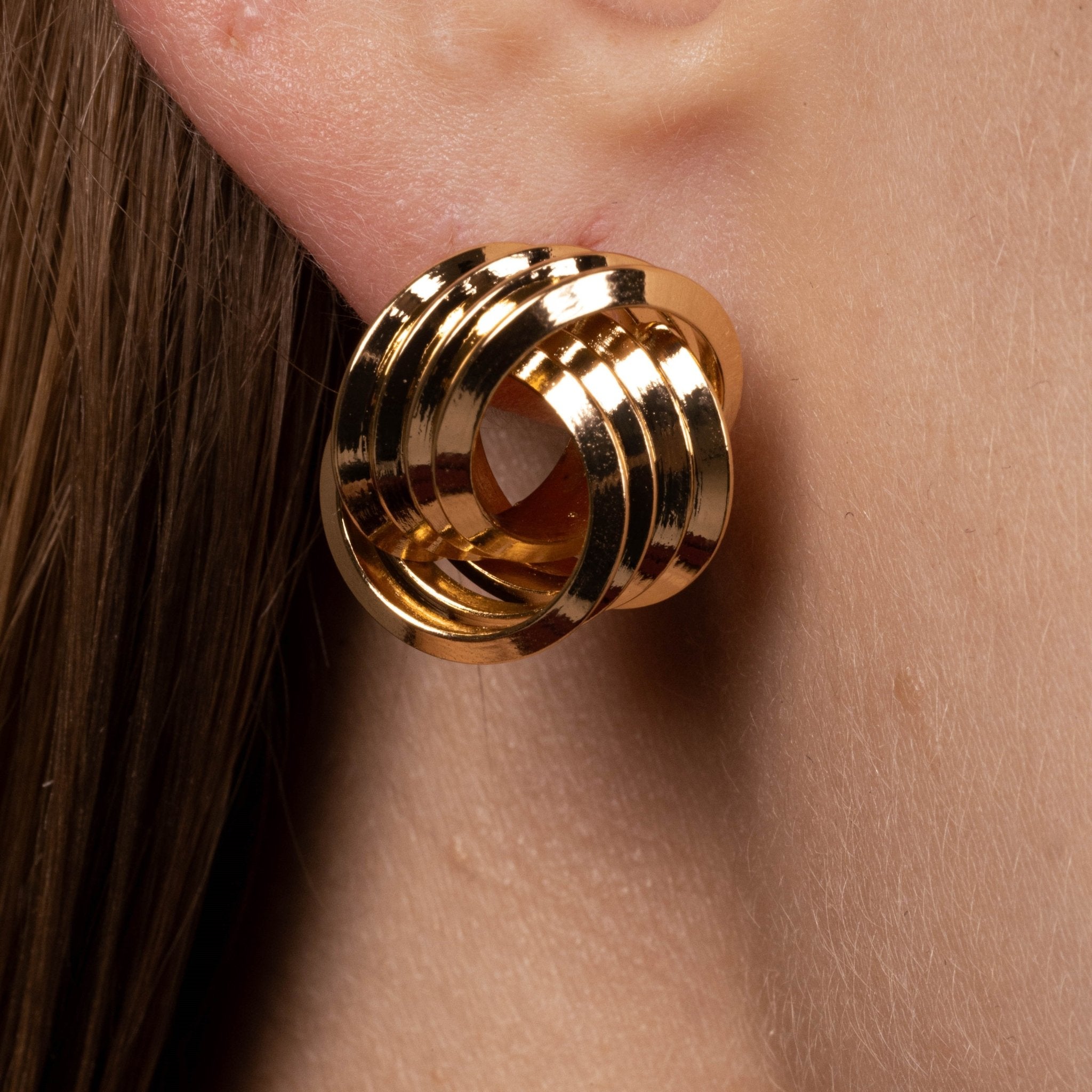 Lara & Ela | Carpe Diem Gold Earrings - Lara & Ela