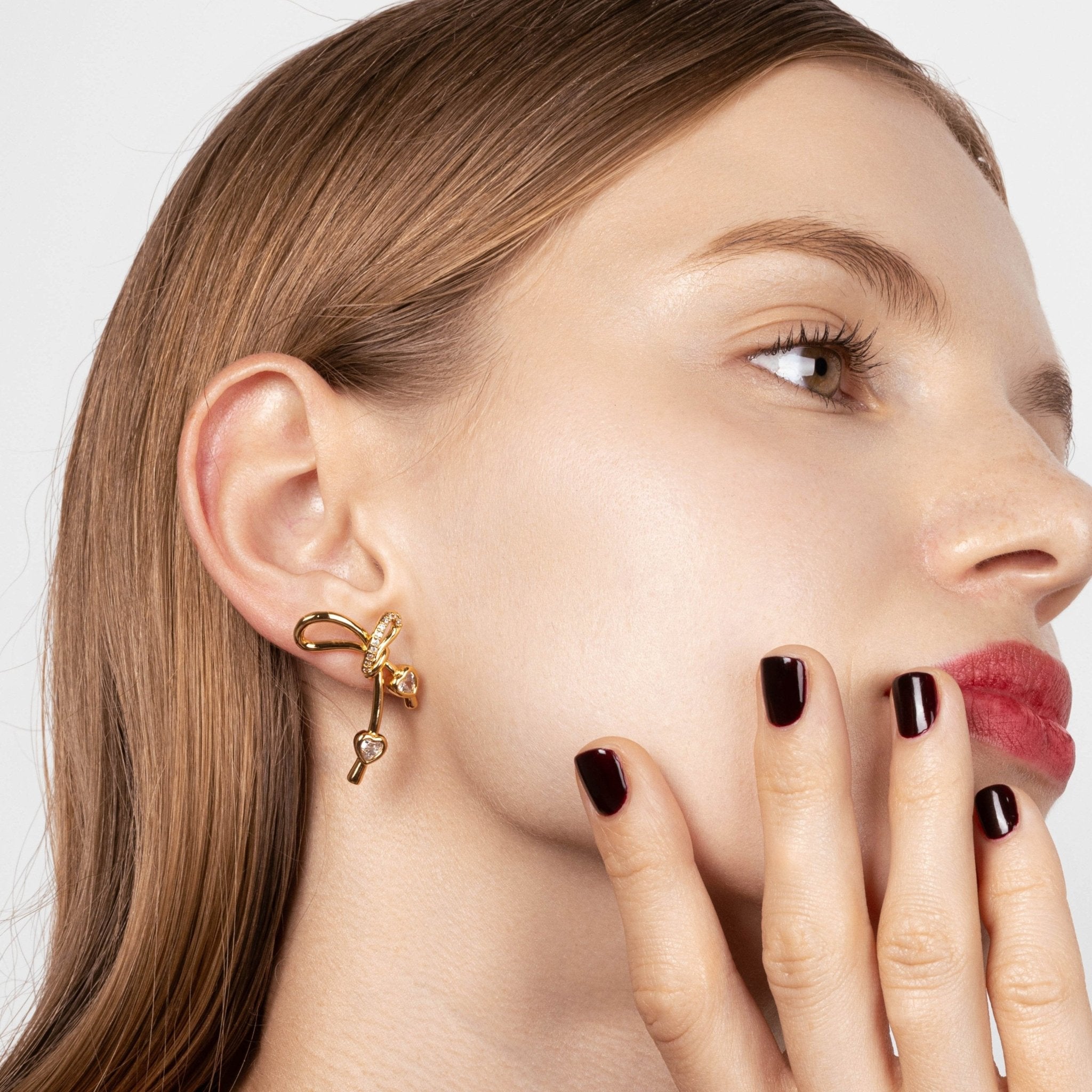 Lara & Ela | It's Criminal To Look This Good Gold Earrings - Lara & Ela