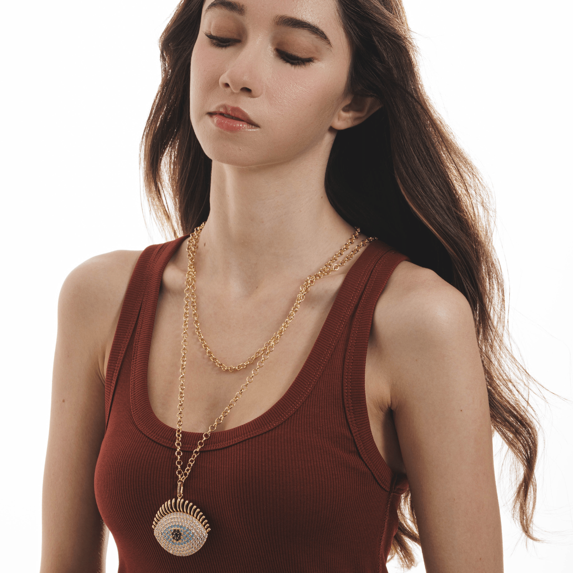 Lara & Ela | Nefertiti Gold Necklace - Lara & Ela