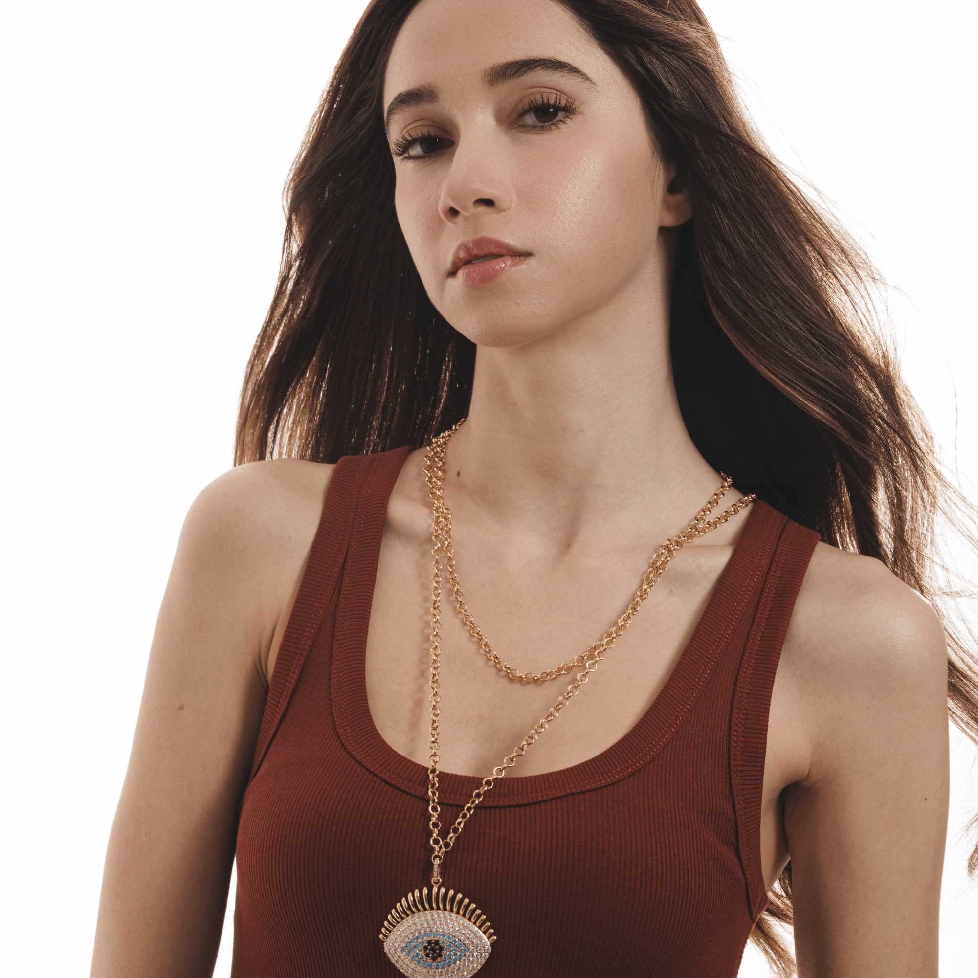 Lara & Ela | Nefertiti Gold Necklace - Lara & Ela