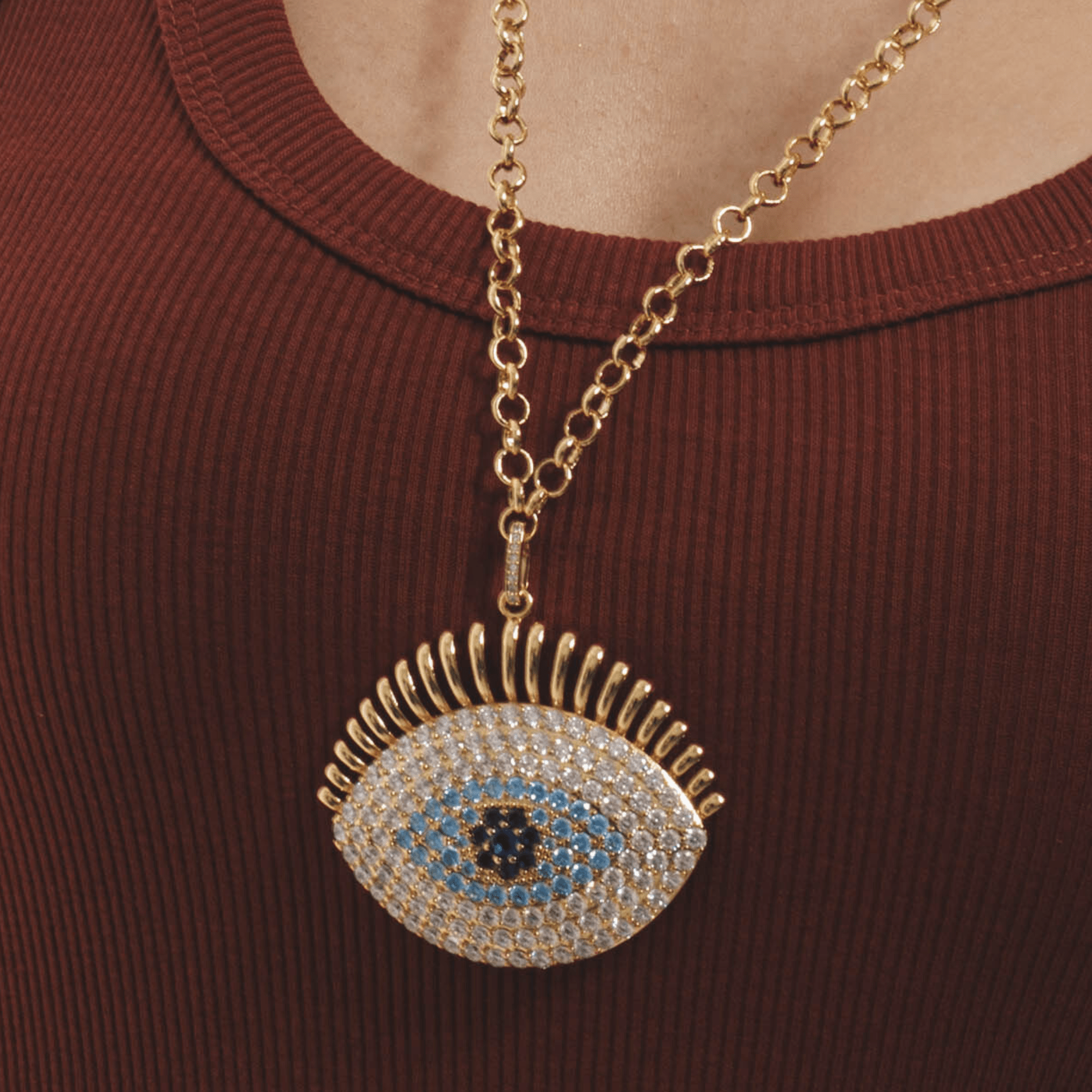 Lara & Ela | Nefertiti Gold Necklace - Lara & Ela