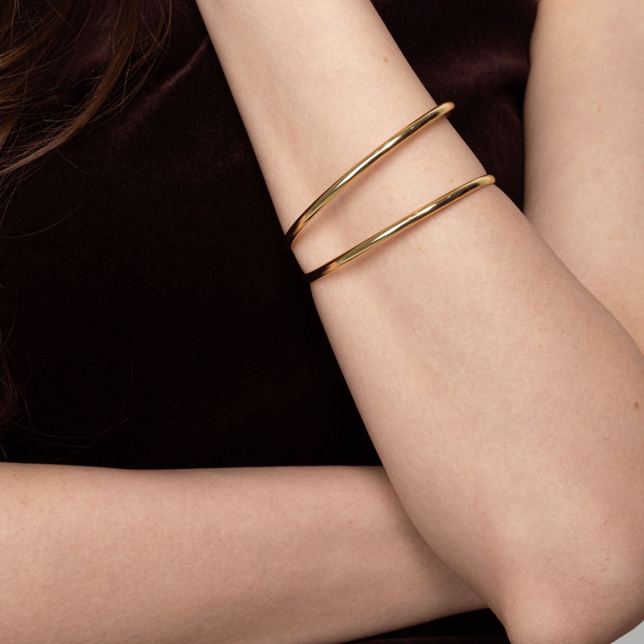 Lara & Ela | Ophelia Gold Bangle - Lara & Ela