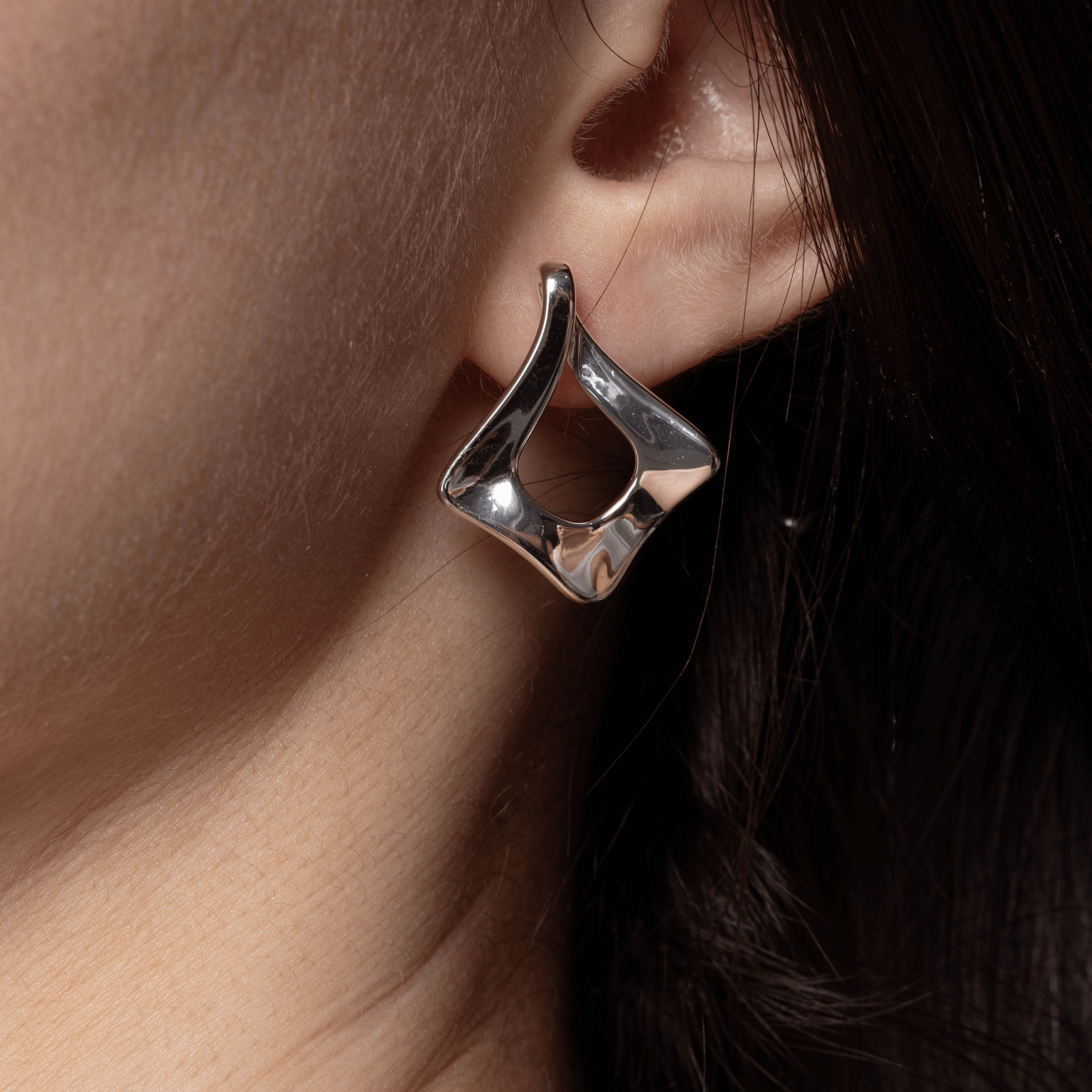 Lara & Ela | Pinwheel Silver Earrings - Lara & Ela