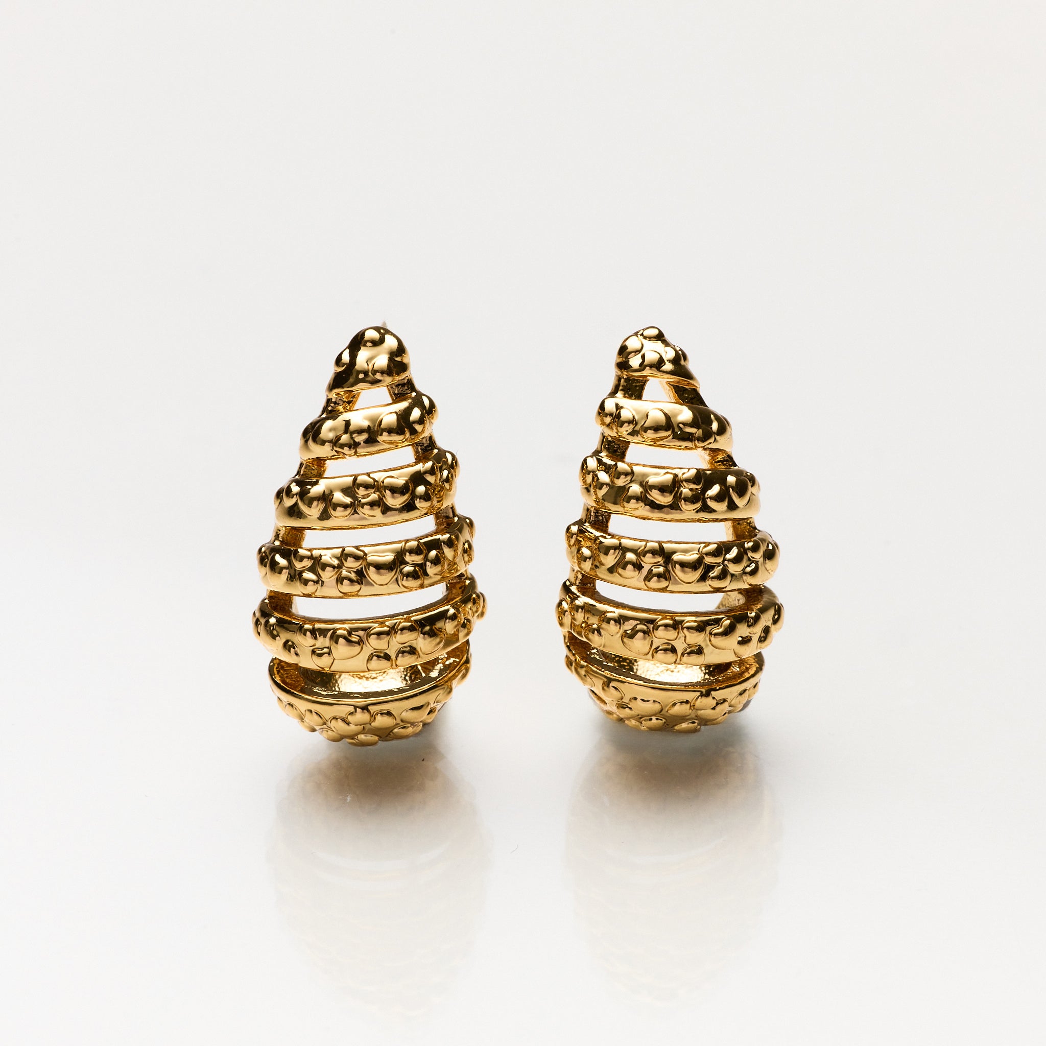 Lara & Ela | Queen B Gold Earrings - Lara & Ela