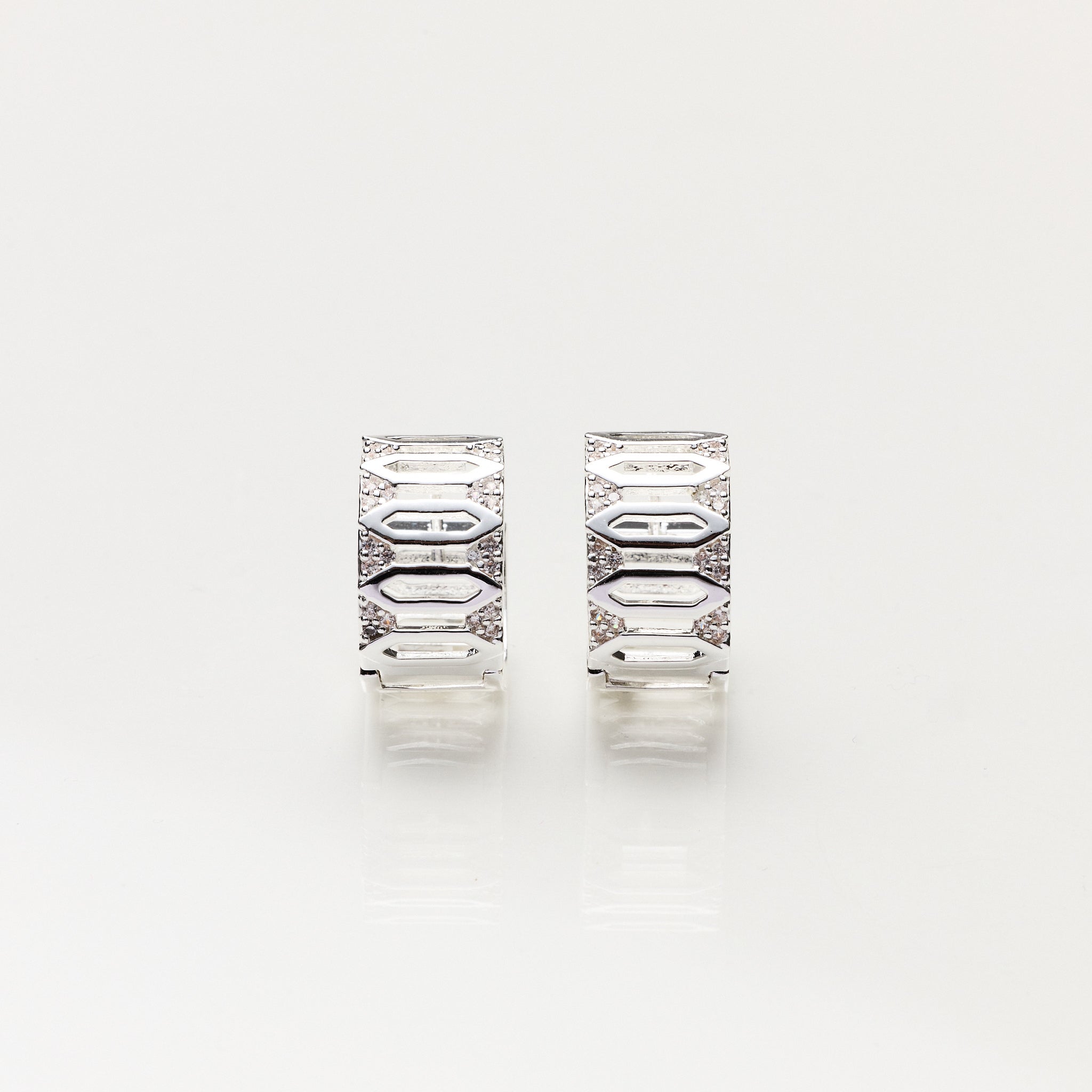Lara & Ela I Ring Of Fire Silver Earrings - Lara & Ela
