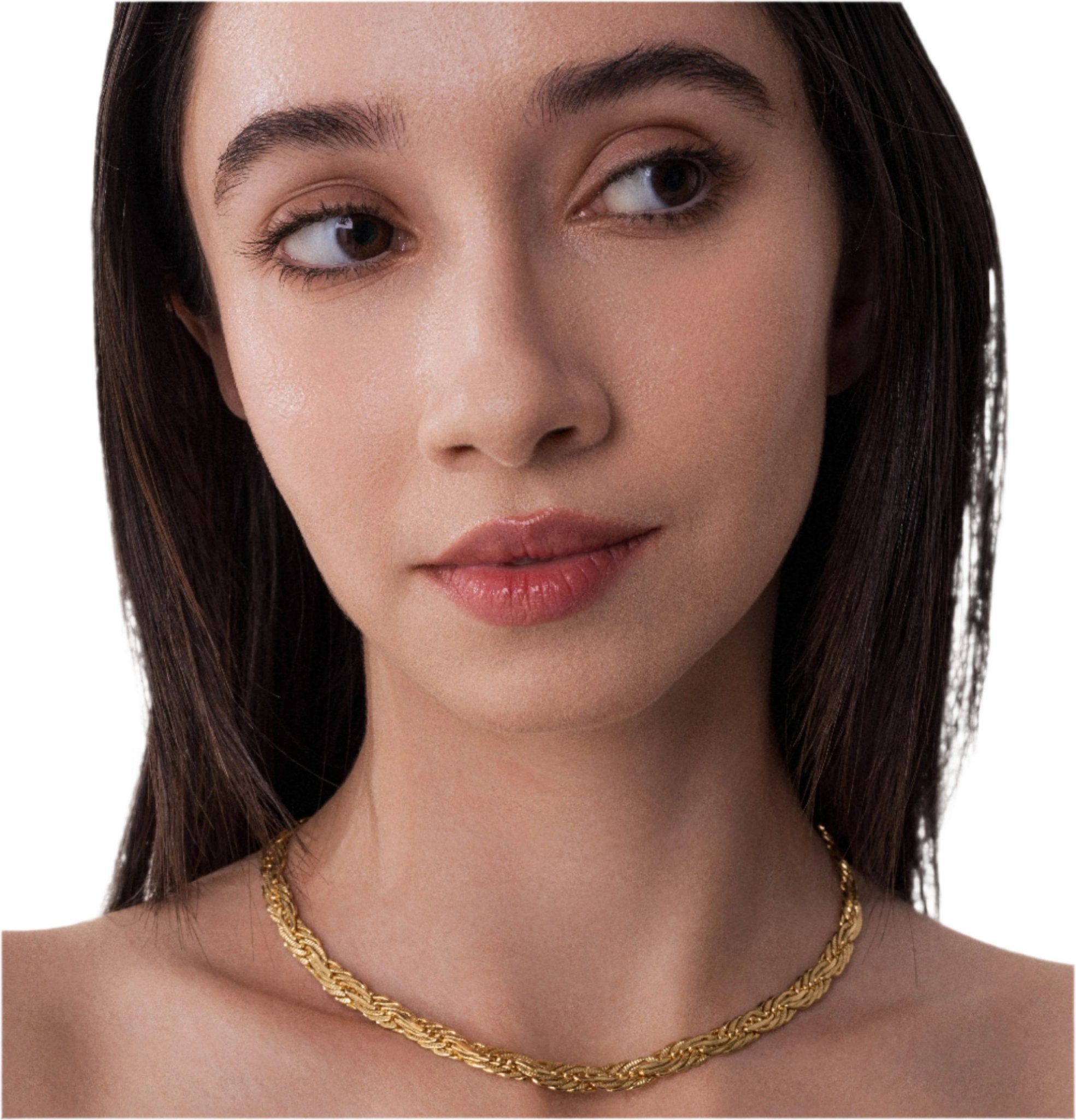 Lara & Ela | Romeo and Juliet Gold Necklace - Lara & Ela