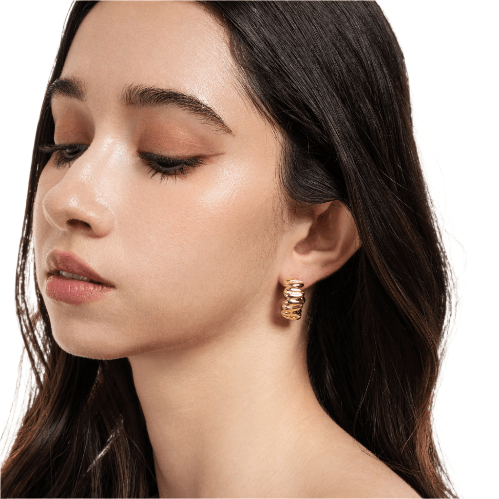 Lara & Ela | Serenity Gold Earrings - Lara & Ela