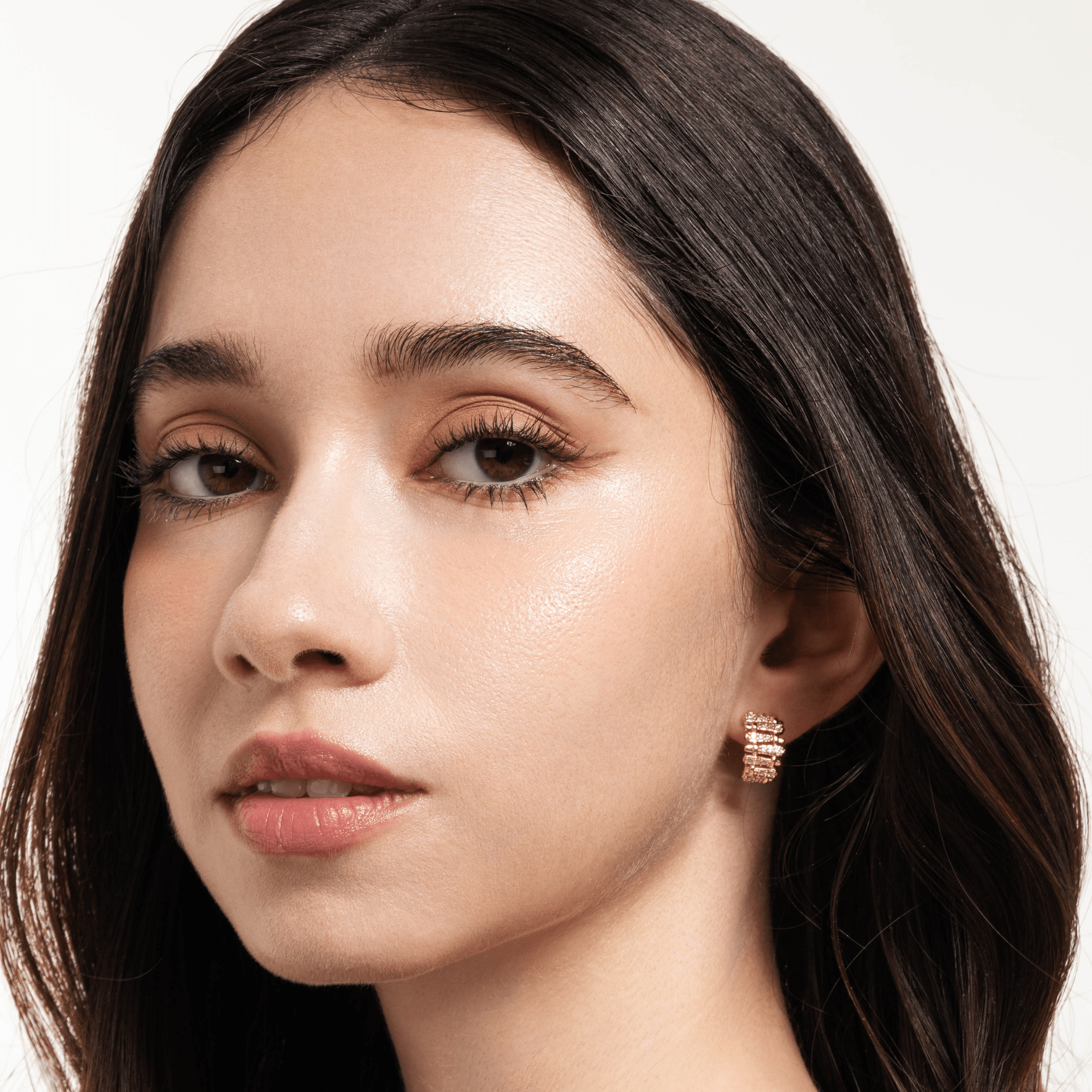 Lara & Ela | Snake And Ladder Gold Earrings - Lara & Ela