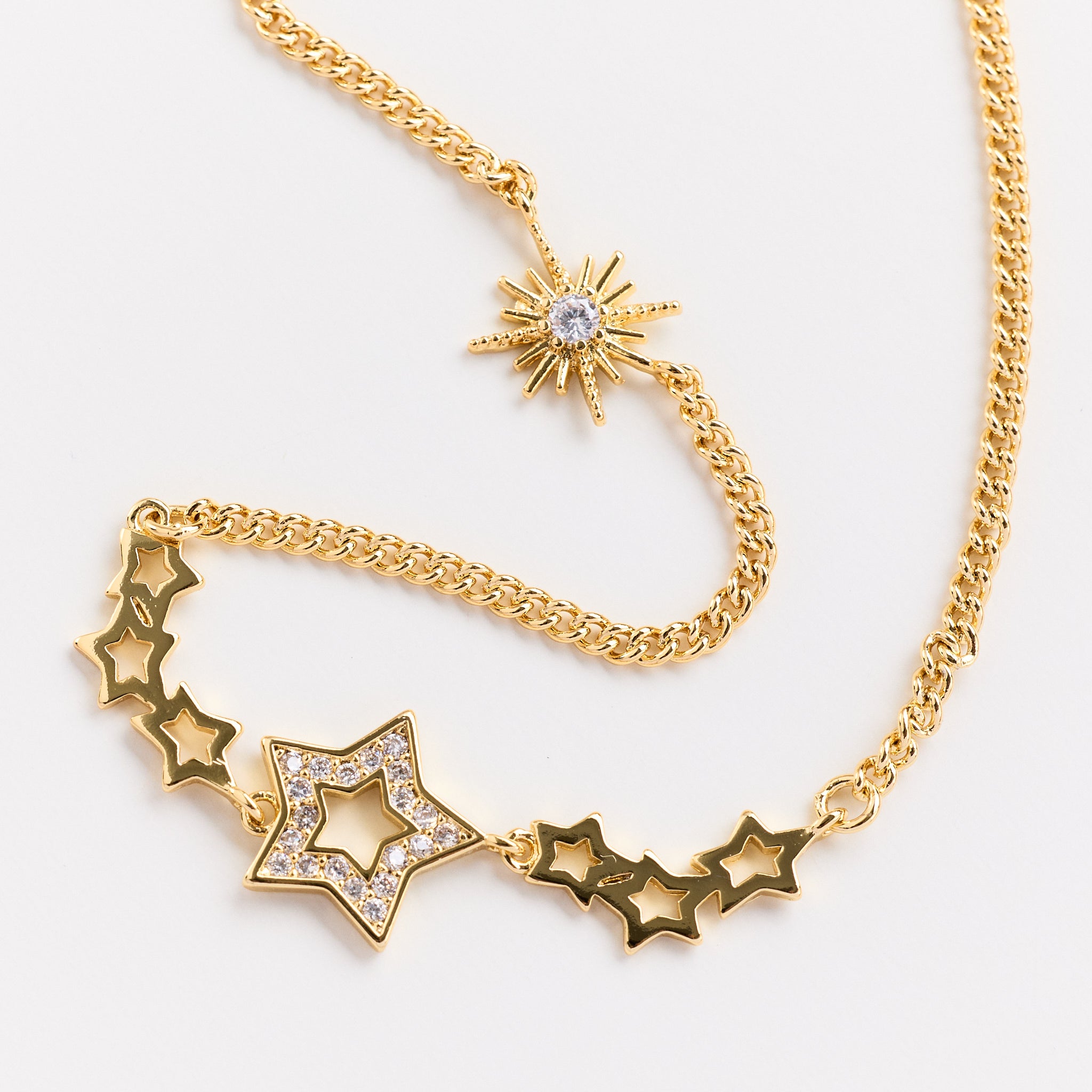 Lara & Ela | Starry Starry Night Gold Necklace - Lara & Ela