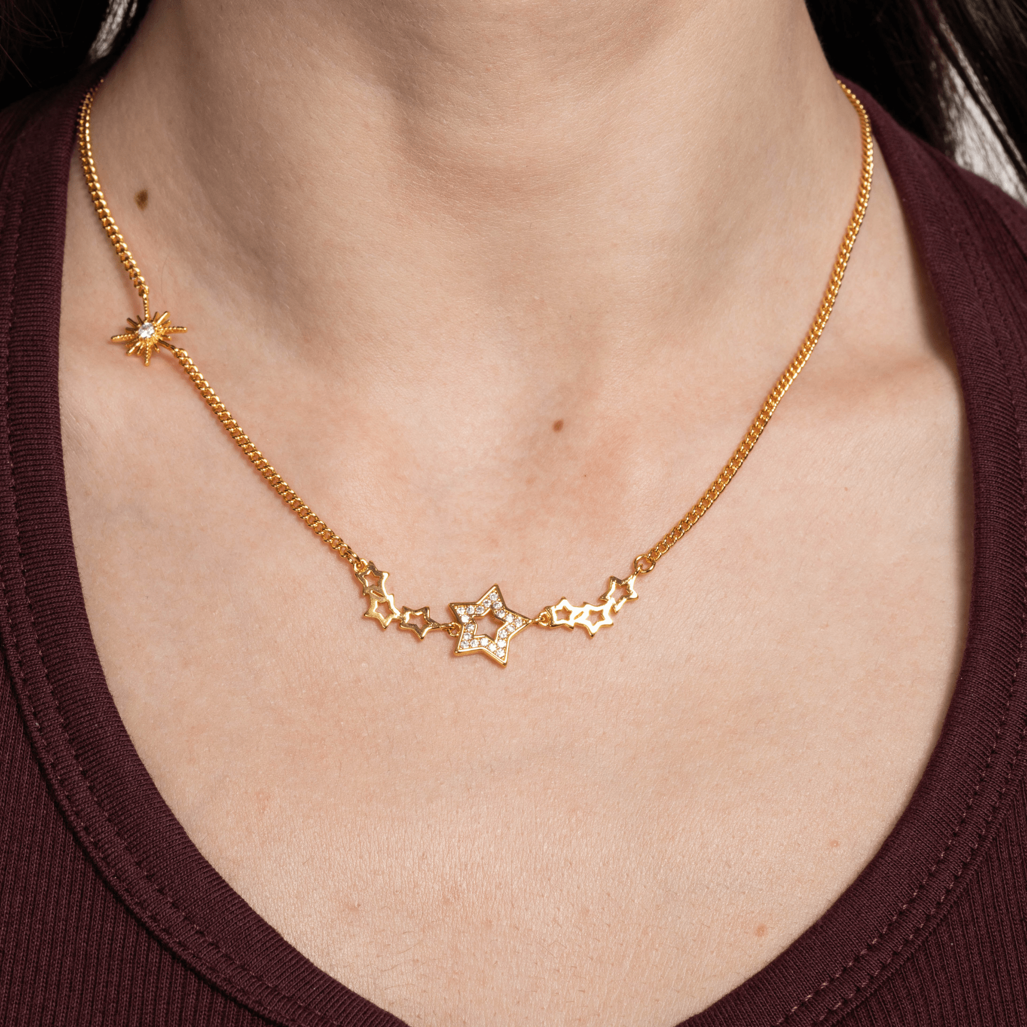 Lara & Ela | Starry Starry Night Gold Necklace - Lara & Ela