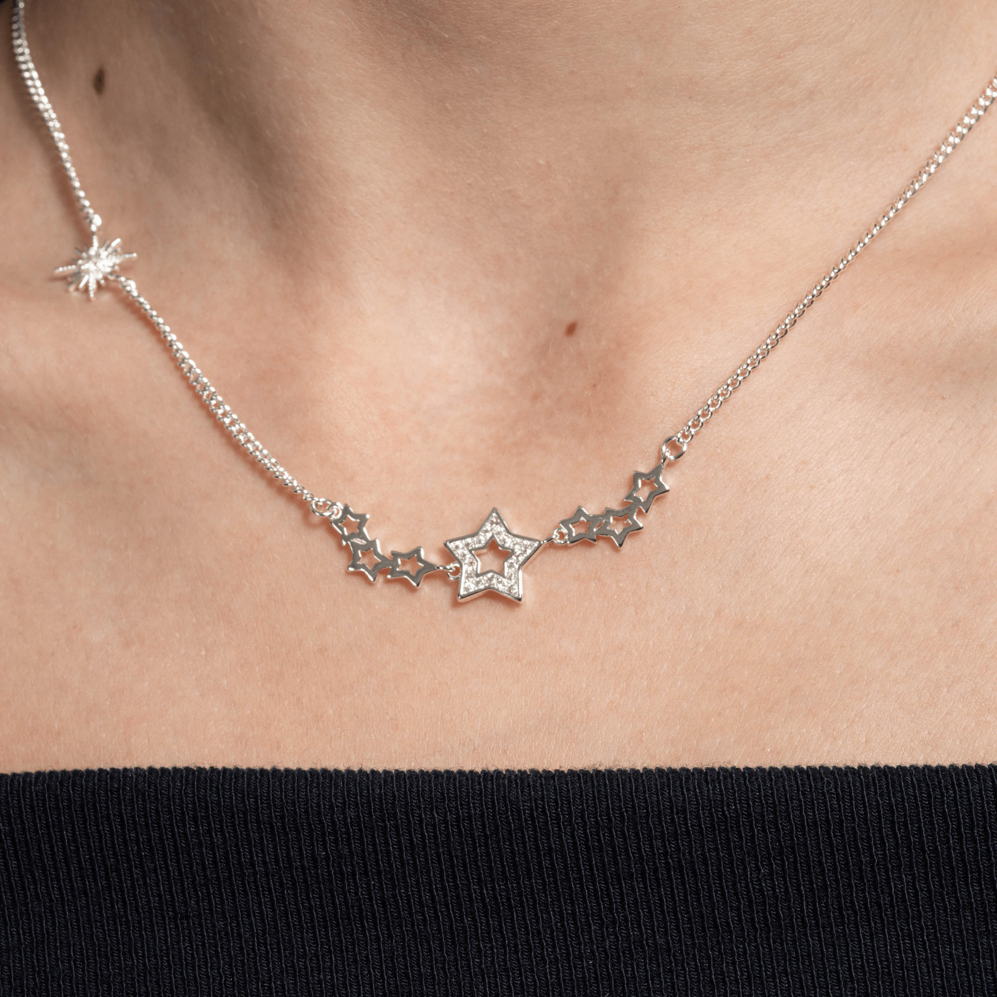 Lara & Ela | Starry Starry Night Silver Necklace - Lara & Ela