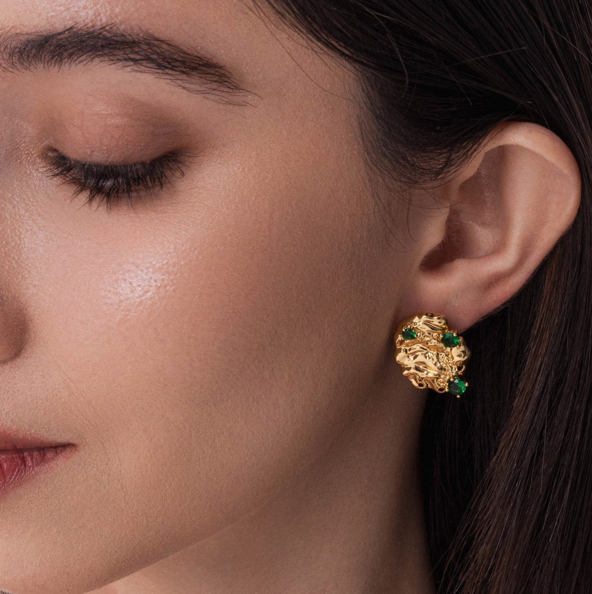 Lara & Ela | Starship Gold Earrings - Lara & Ela