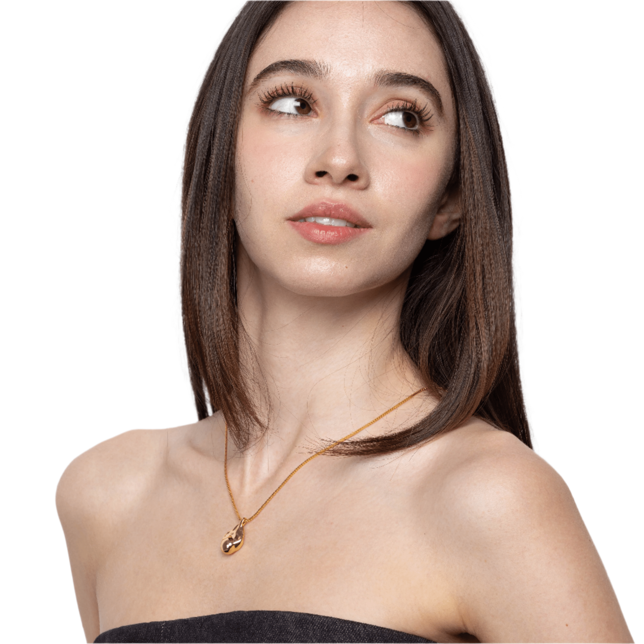 Lara & Ela | The Moon And New York City Gold Necklace - Lara & Ela