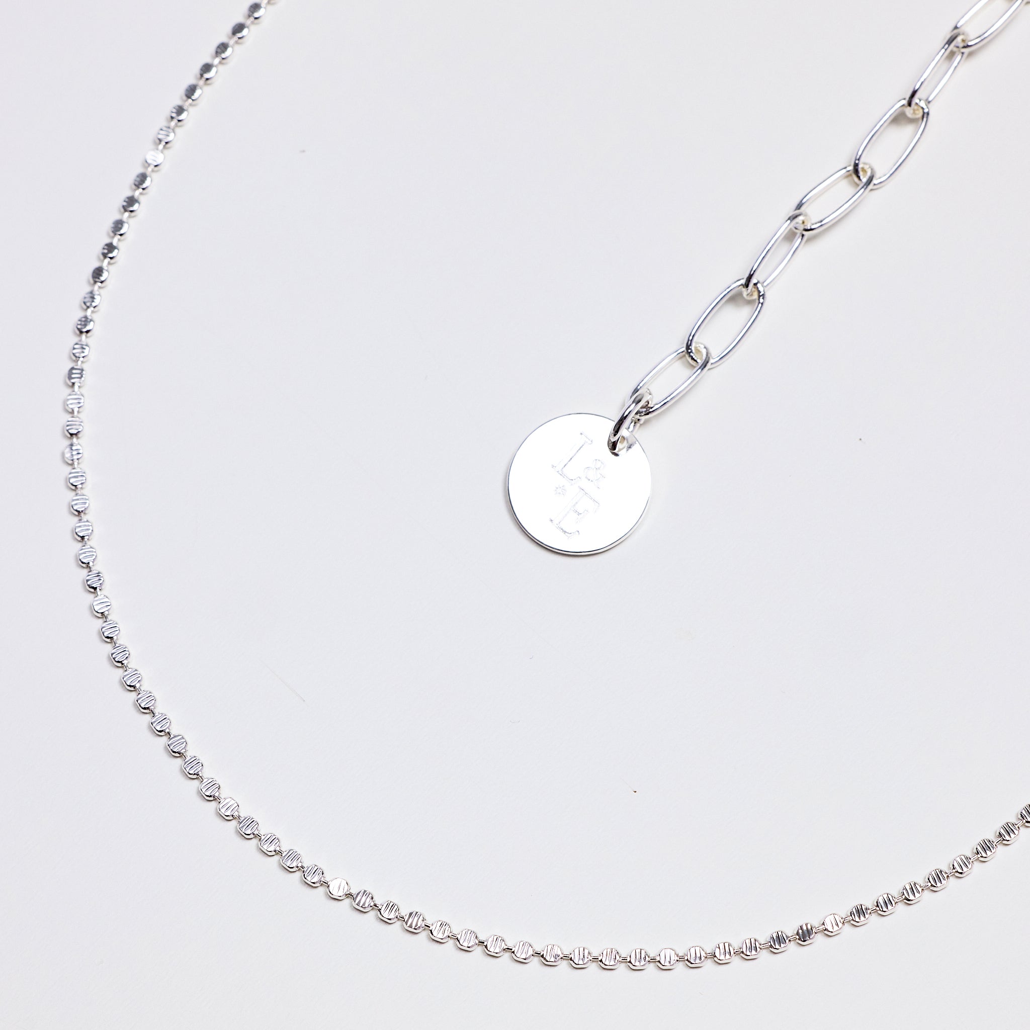 Lara & Ela | Uptown Girl Silver Necklace - Lara & Ela