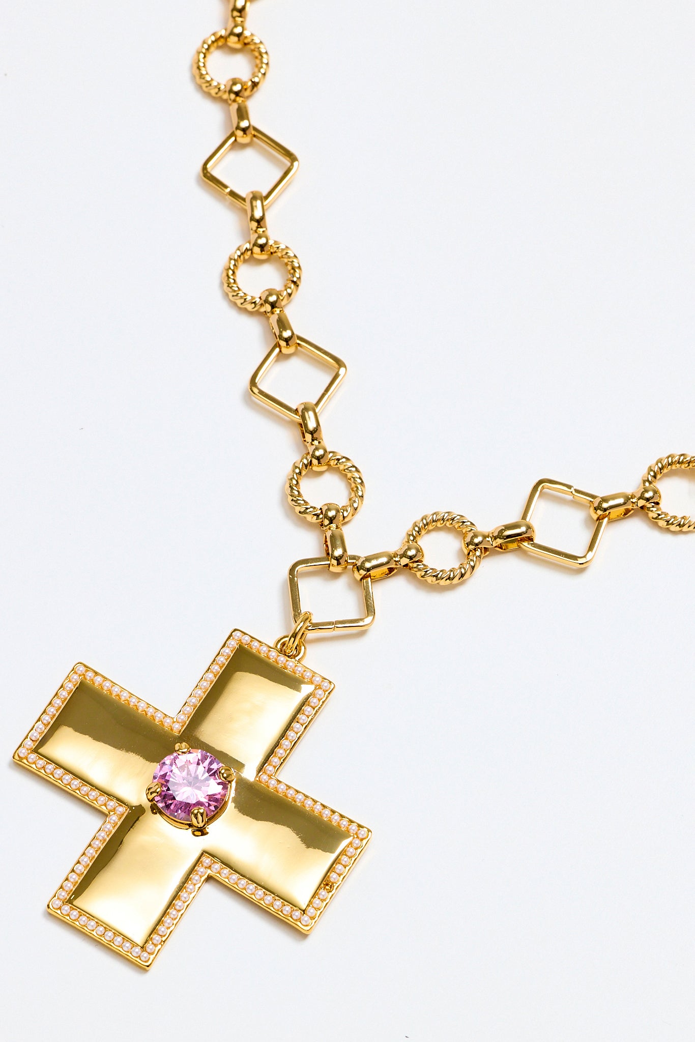 Lara & Ela | Victoria Blossom Pink Gold Necklace - Lara & Ela
