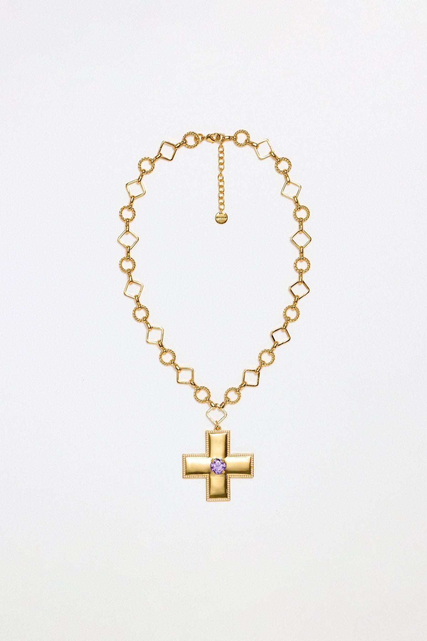 Lara & Ela | Victoria Rebecca Purple Gold Necklace - Lara & Ela