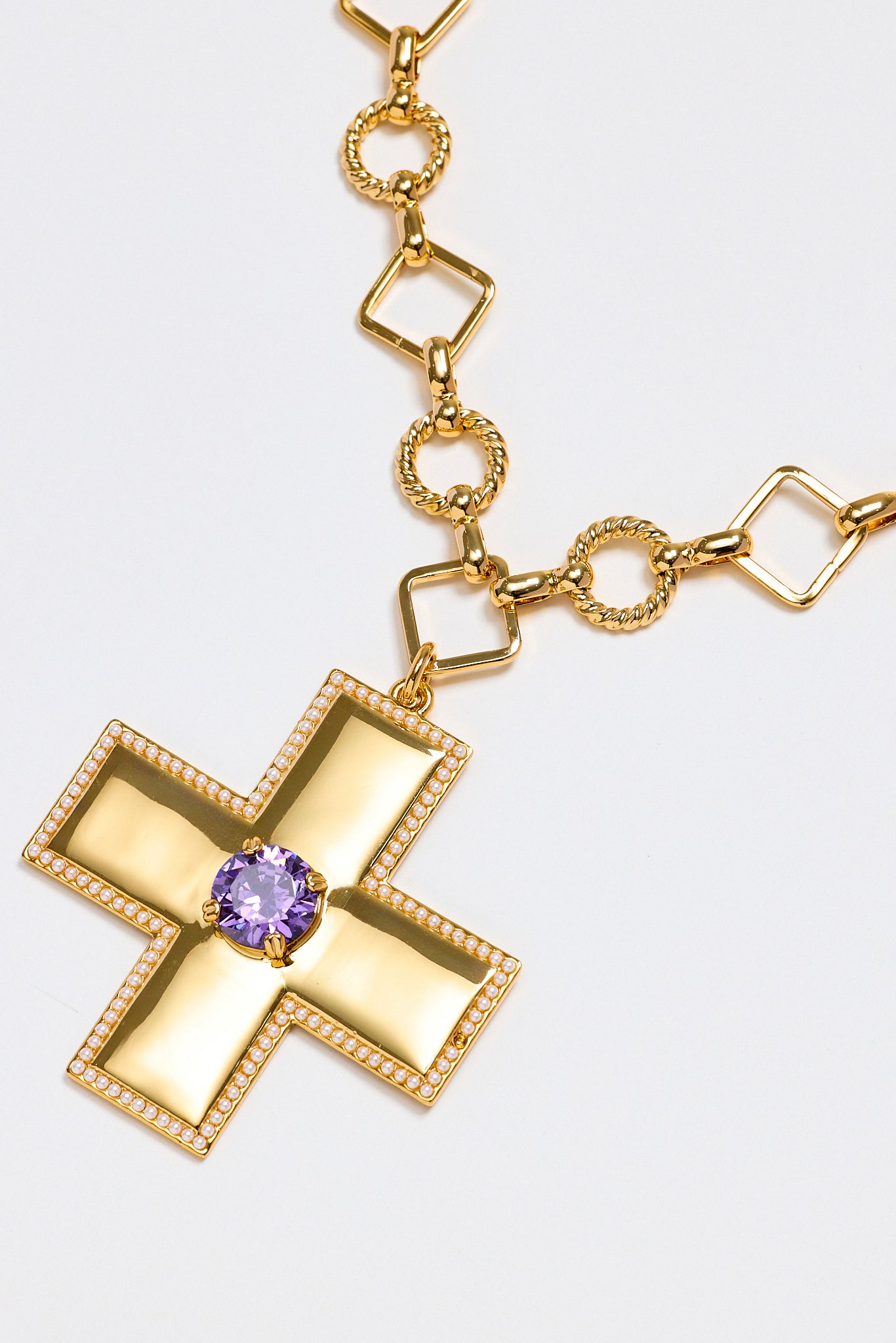 Lara & Ela | Victoria Rebecca Purple Gold Necklace - Lara & Ela