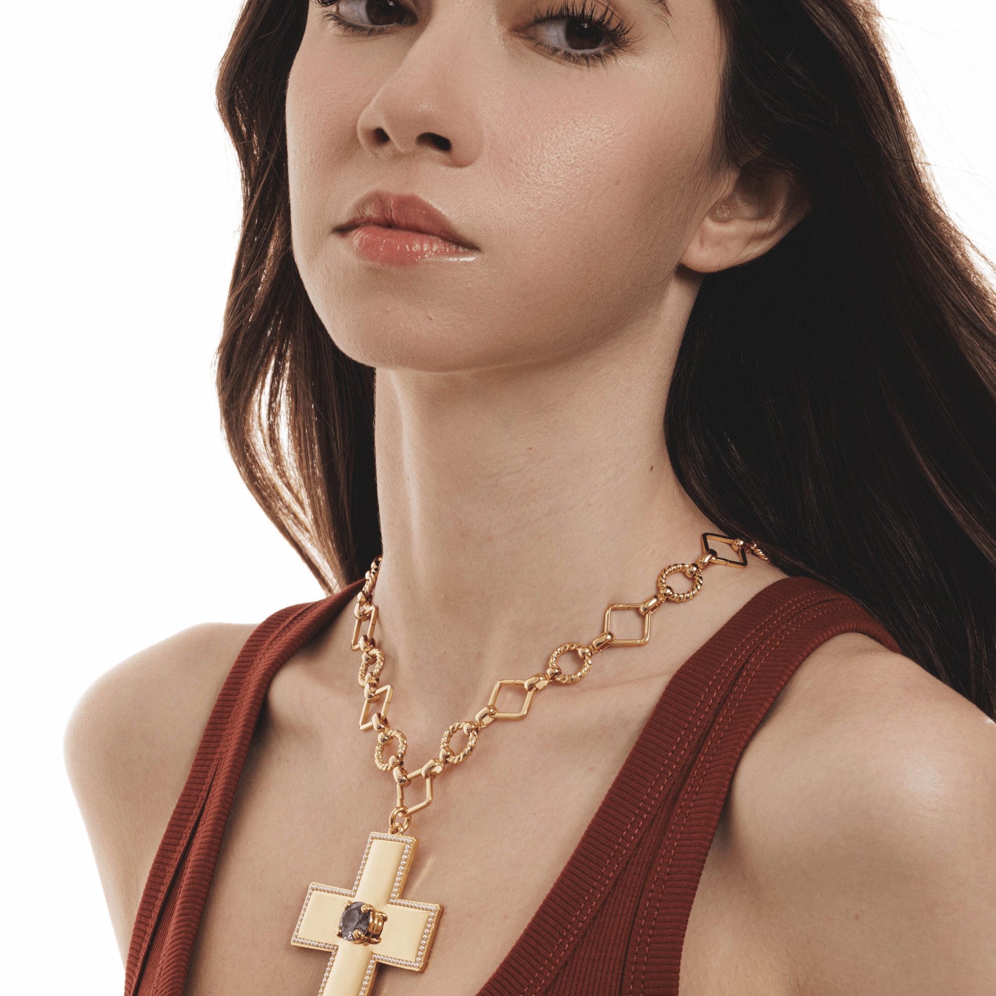 Lara & Ela | Victoria Rebecca Purple Gold Necklace - Lara & Ela