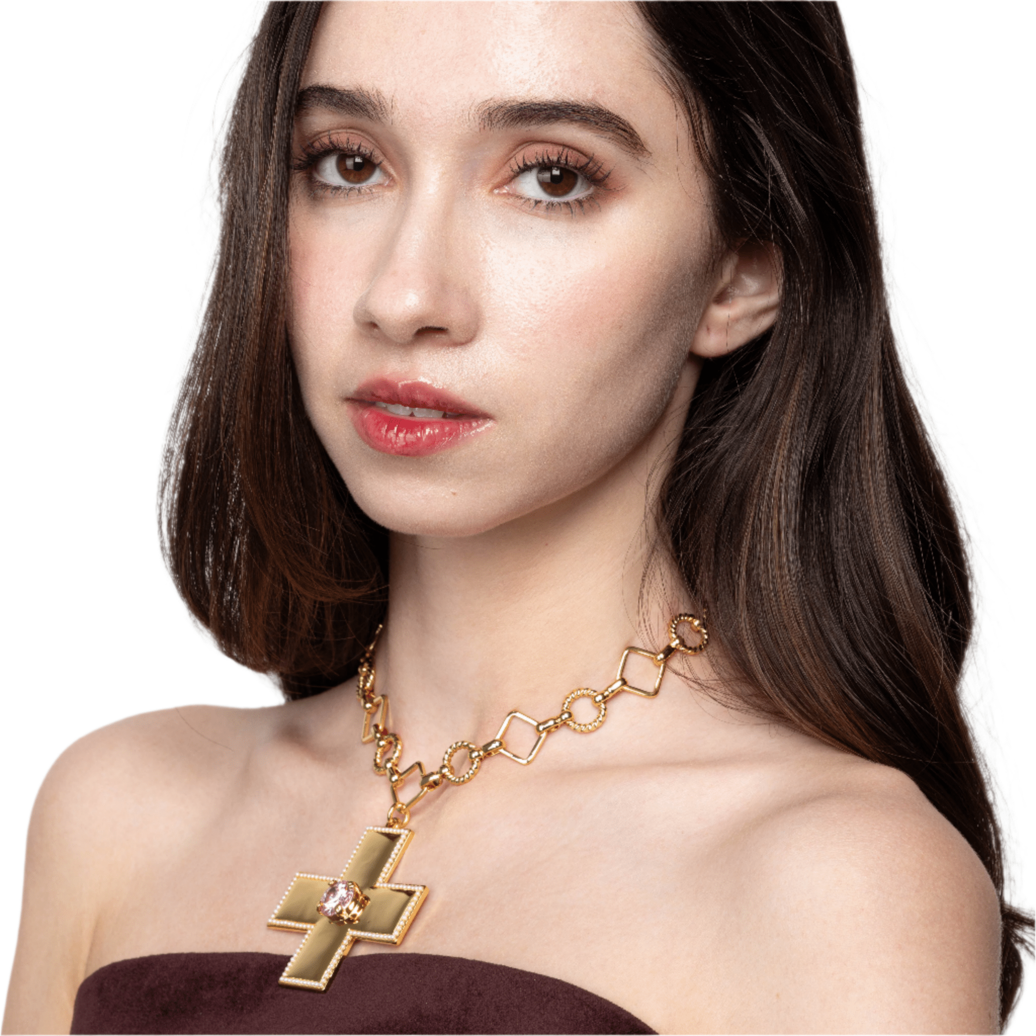 Lara & Ela | Victoria Blossom Pink Gold Necklace - Lara & Ela