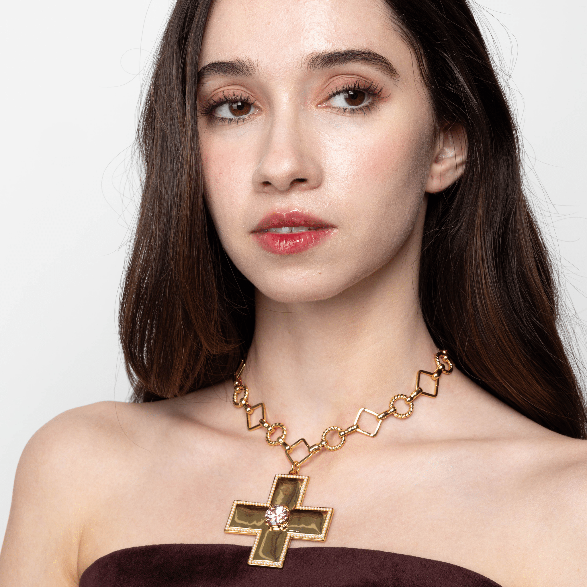 Lara & Ela | Victoria Blossom Pink Gold Necklace - Lara & Ela