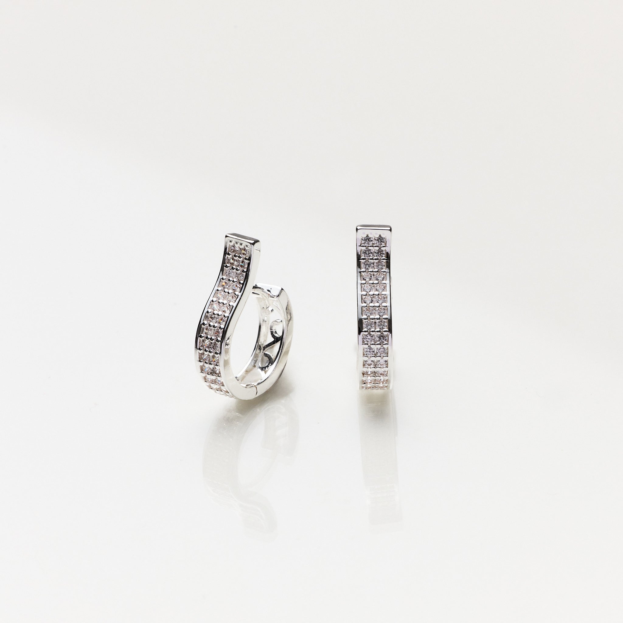 Lara & Ela | We Are Golden Silver Earrings - Lara & Ela