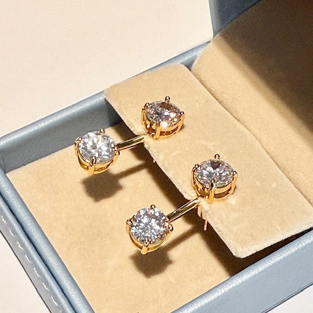 Lara & Ela | What's In A Name Gold Earrings - Lara & Ela