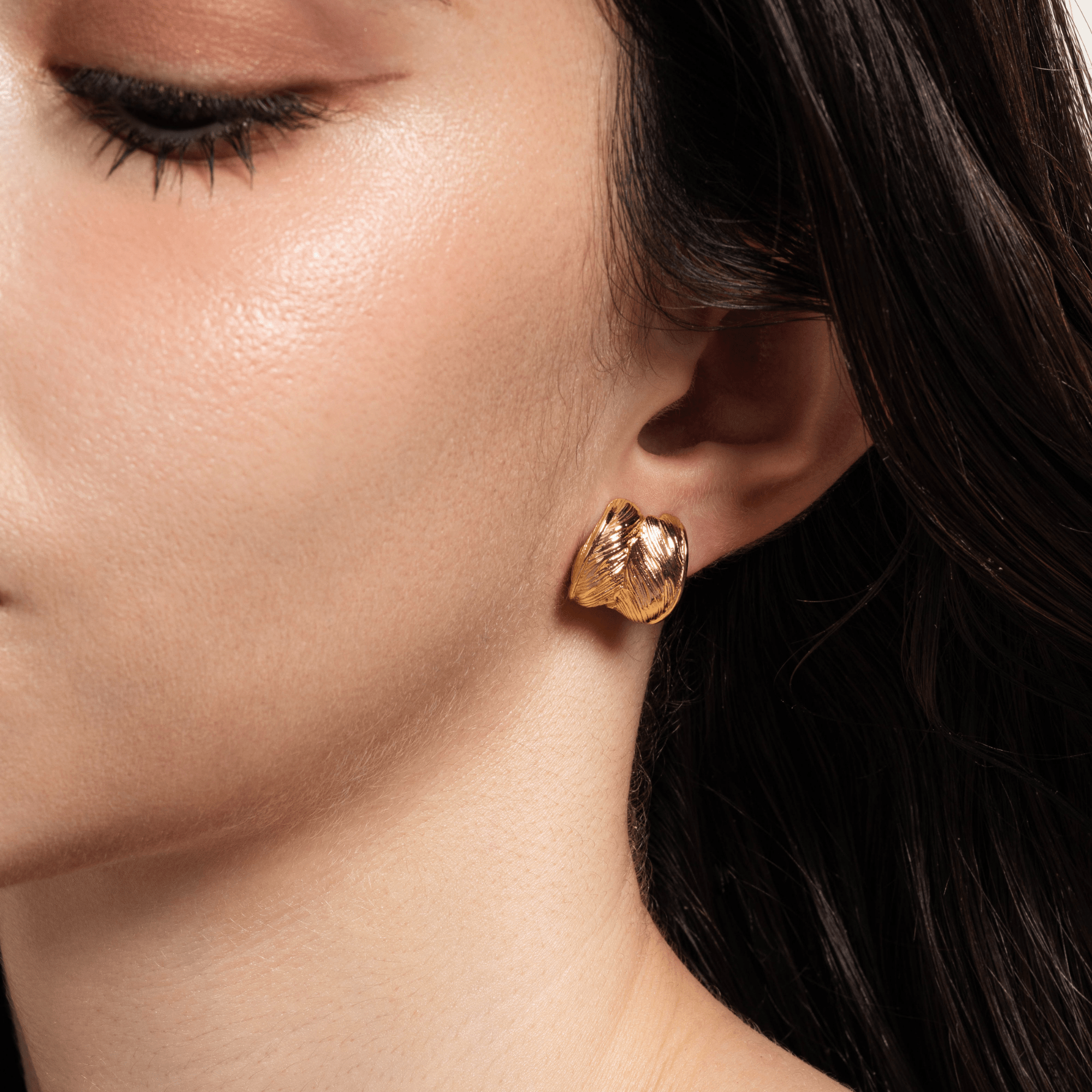 Lara & Ela | Where Angels Fear To Tread Gold Earrings - Lara & Ela