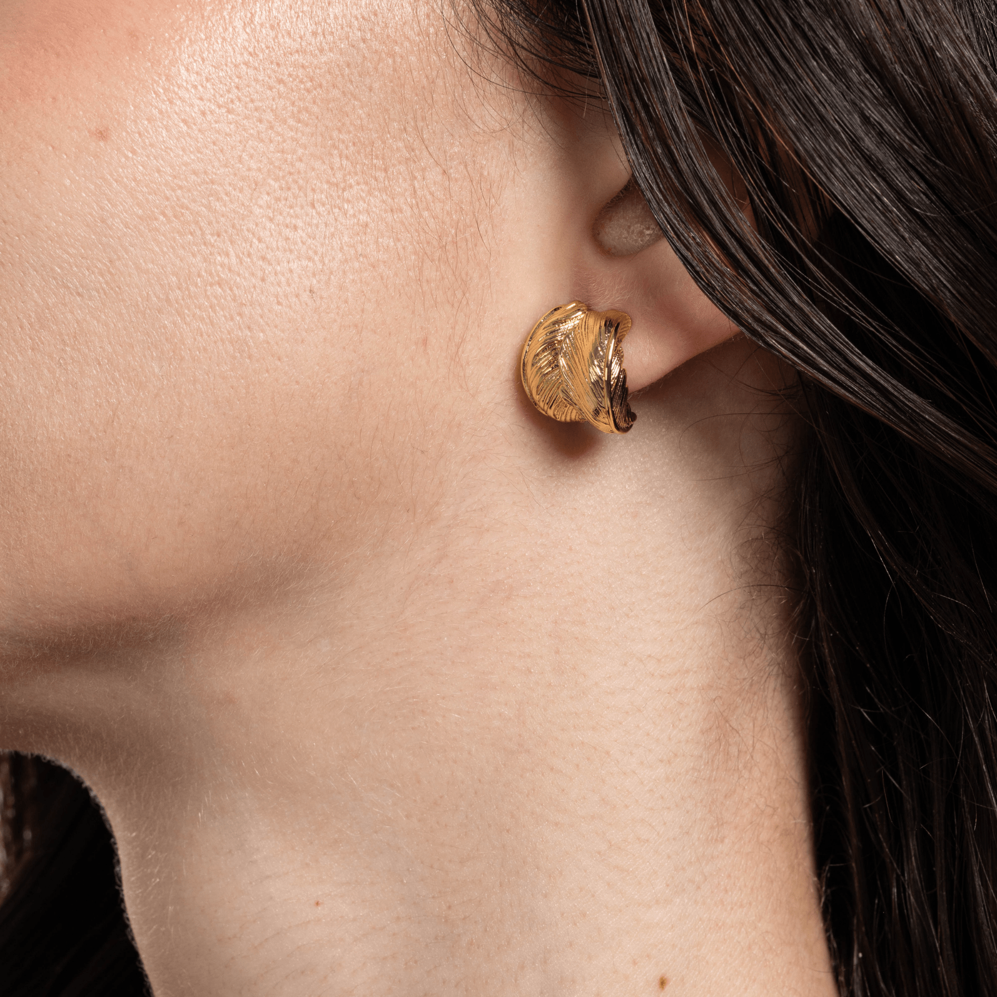 Lara & Ela | Where Angels Fear To Tread Gold Earrings - Lara & Ela