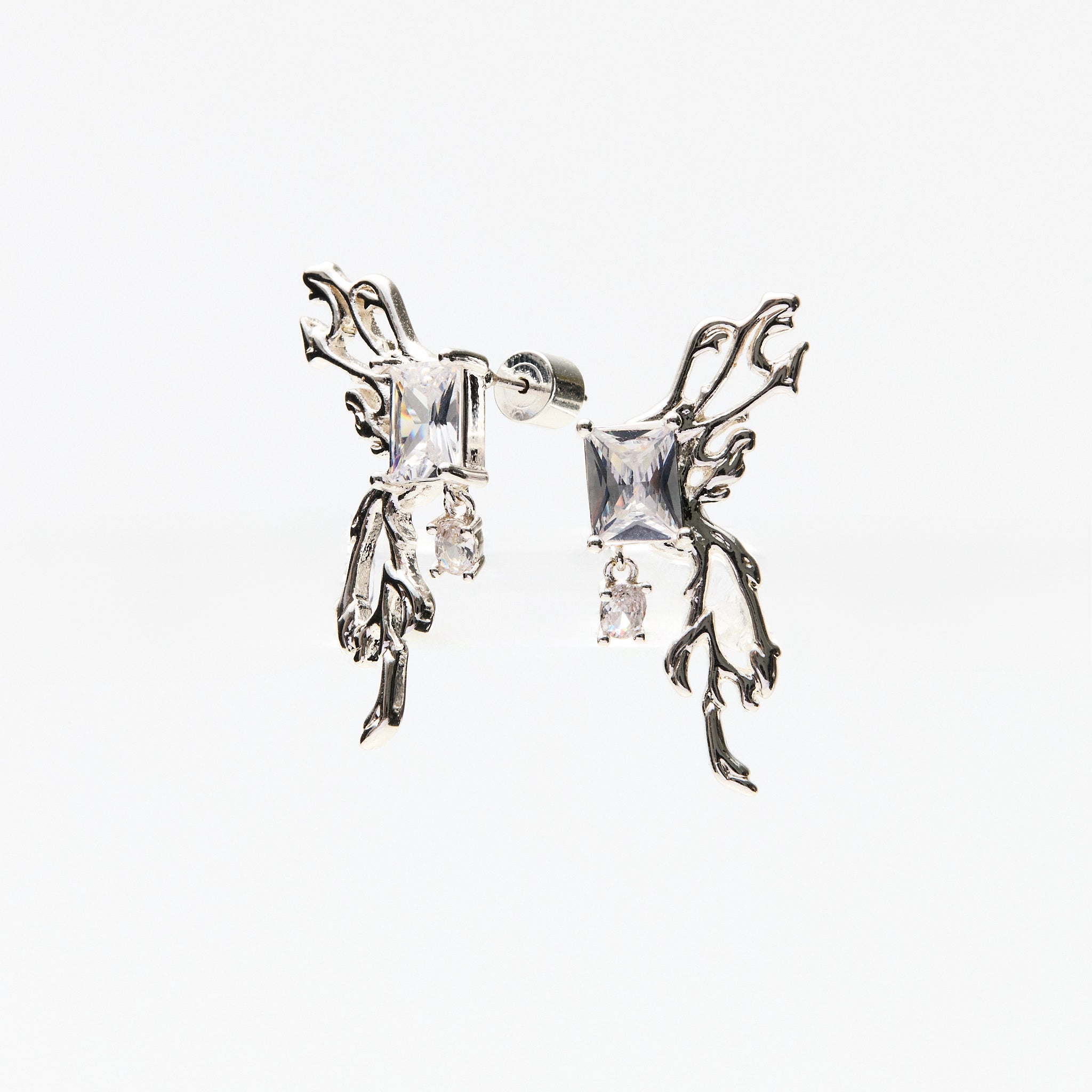 Lara & Ela | With Or Without You Silver Earrings - Lara & Ela