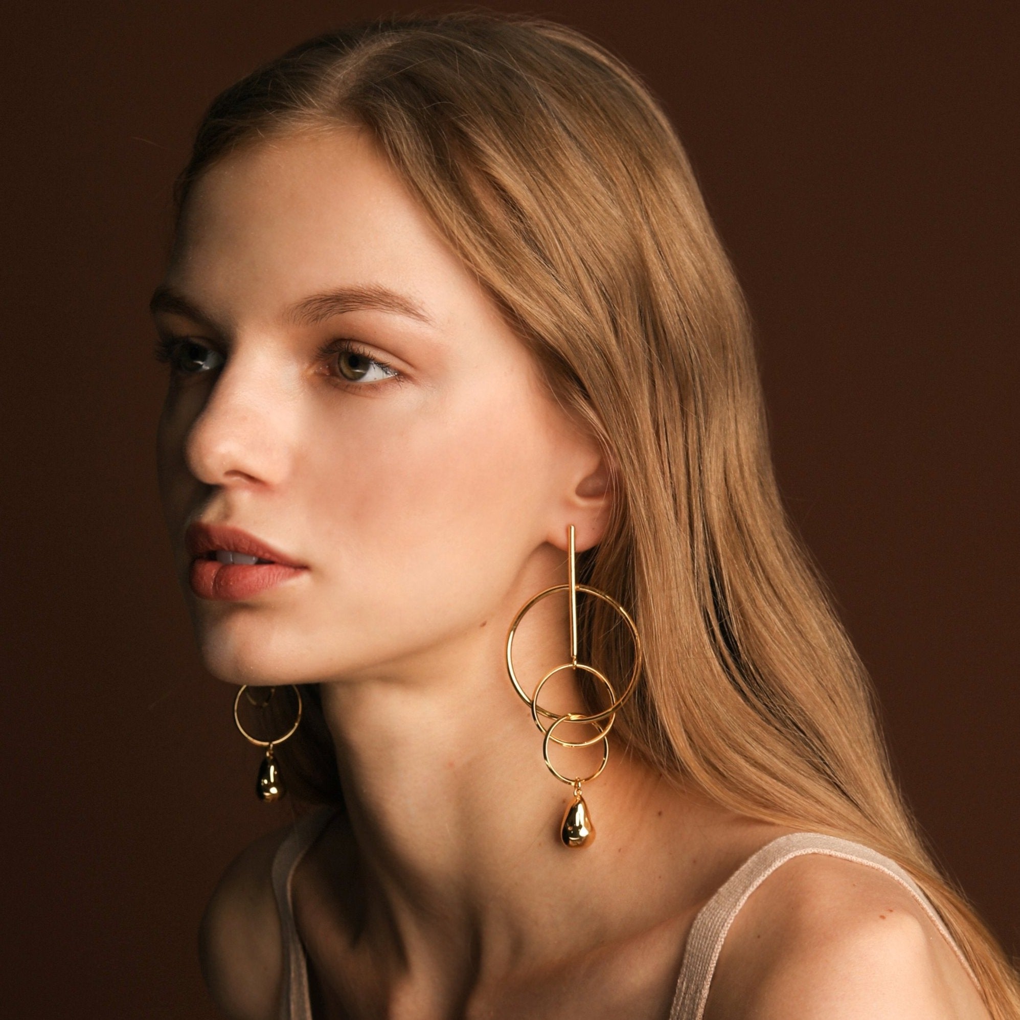 Lara & Ela | Anitta Gold Earrings - Lara & Ela