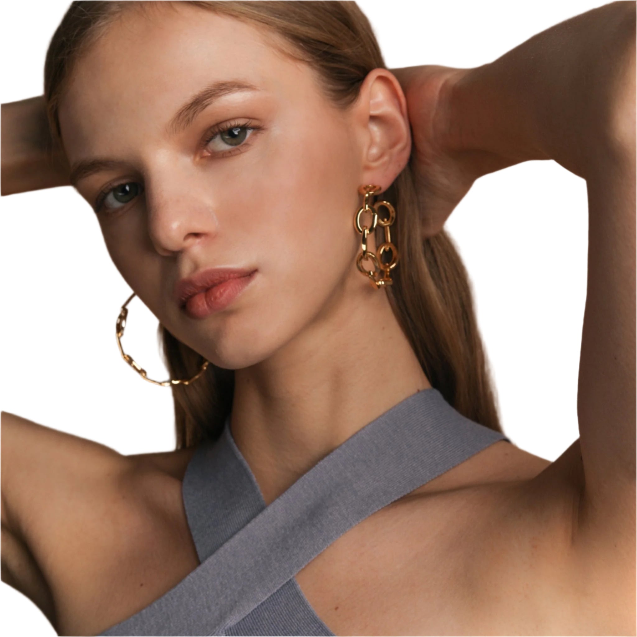 Lara & Ela | Dorothy Gold Earrings - Lara & Ela