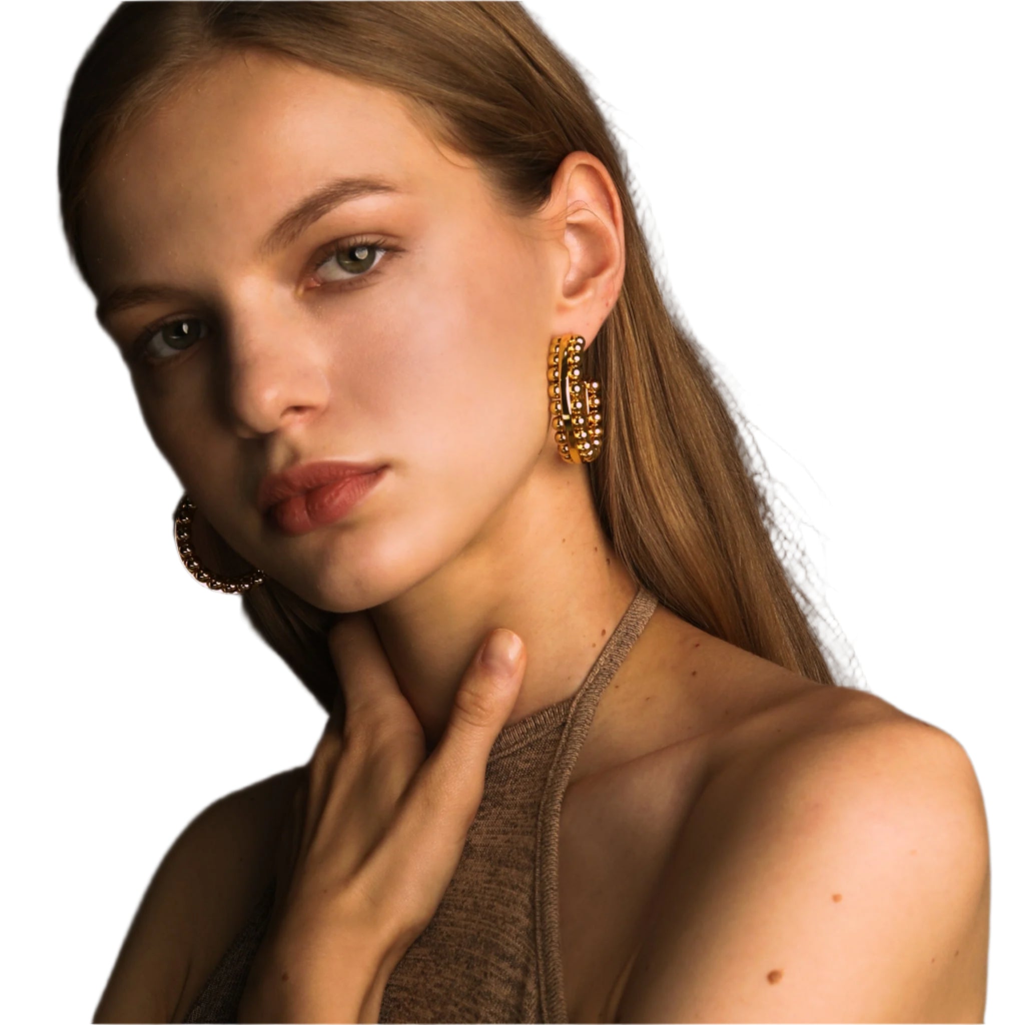 Lara & Ela | Sophia Gold Earrings - Lara & Ela