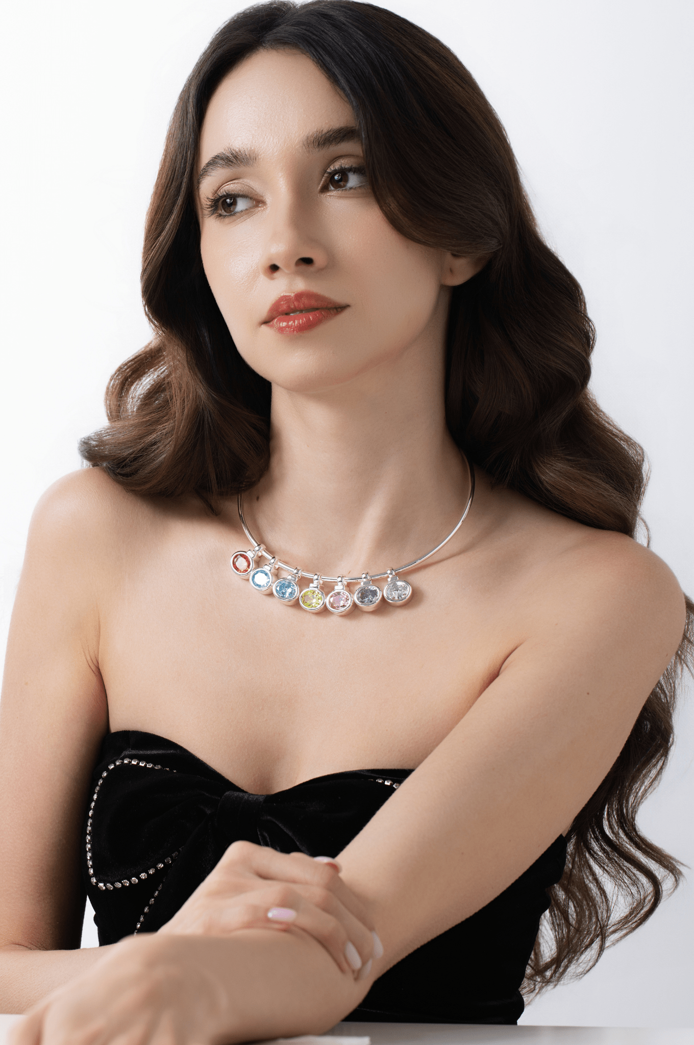 Lara & Ela | East-West Bezel Birthstone Pendant - Lara & Ela