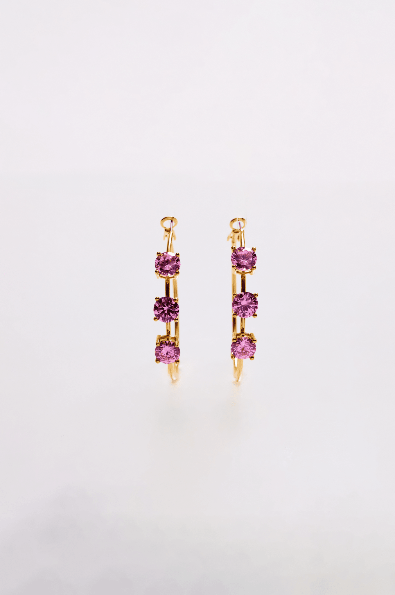 Lara & Ela | Lara Blossom Pink Gold Earrings - Lara & Ela