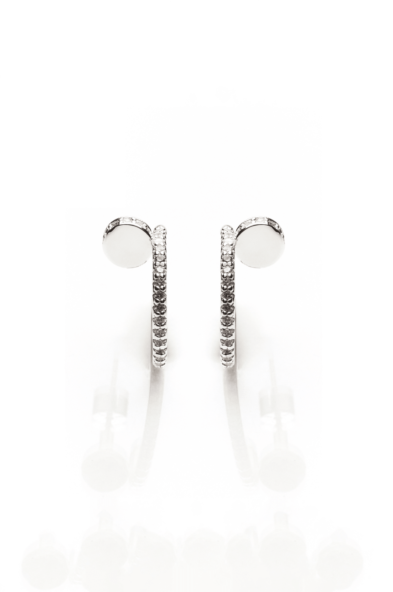 Lara & Ela | Hooked On You Silver Earrings - Lara & Ela