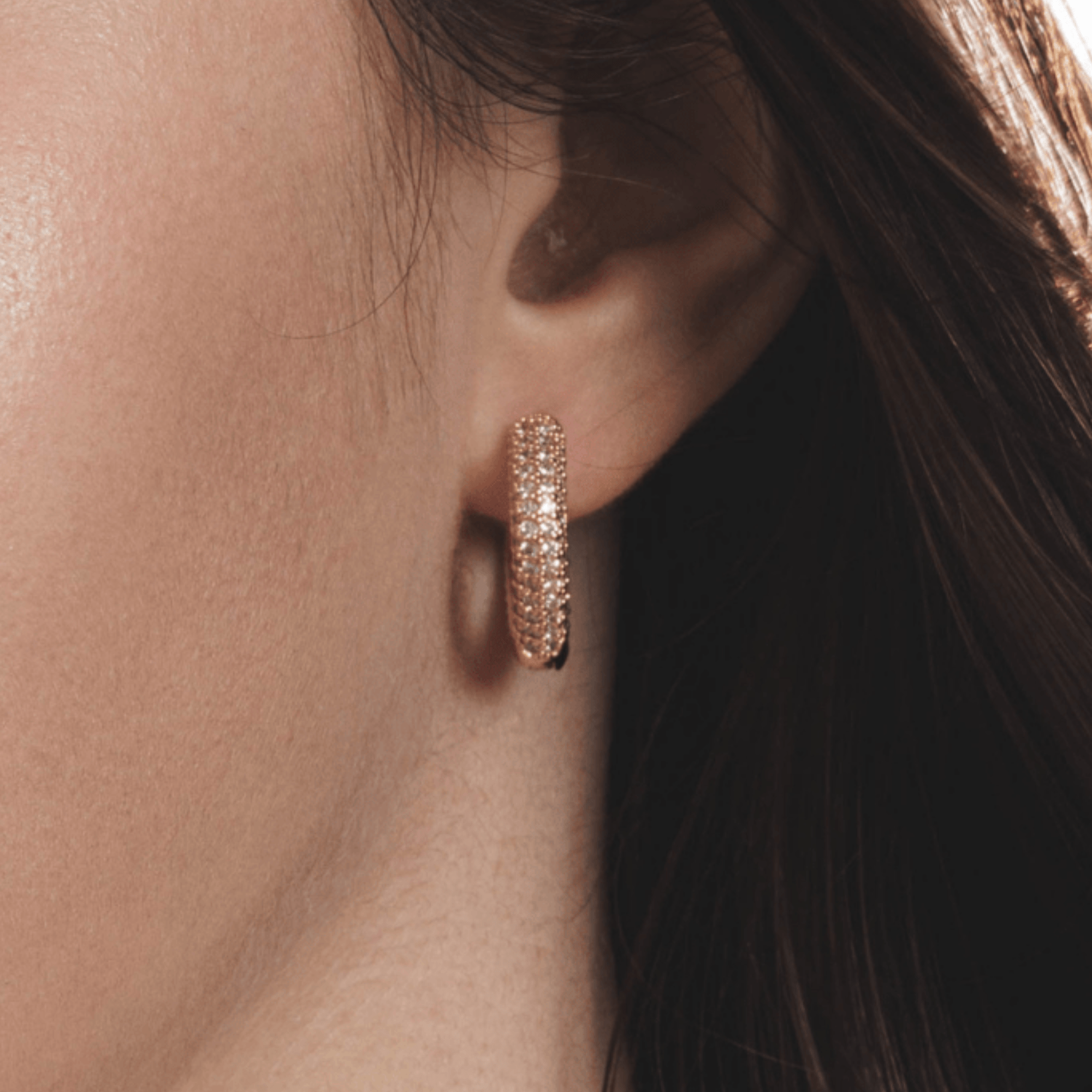 Lara & Ela I You Make Me Feel Brand New Gold Earrings - Lara & Ela
