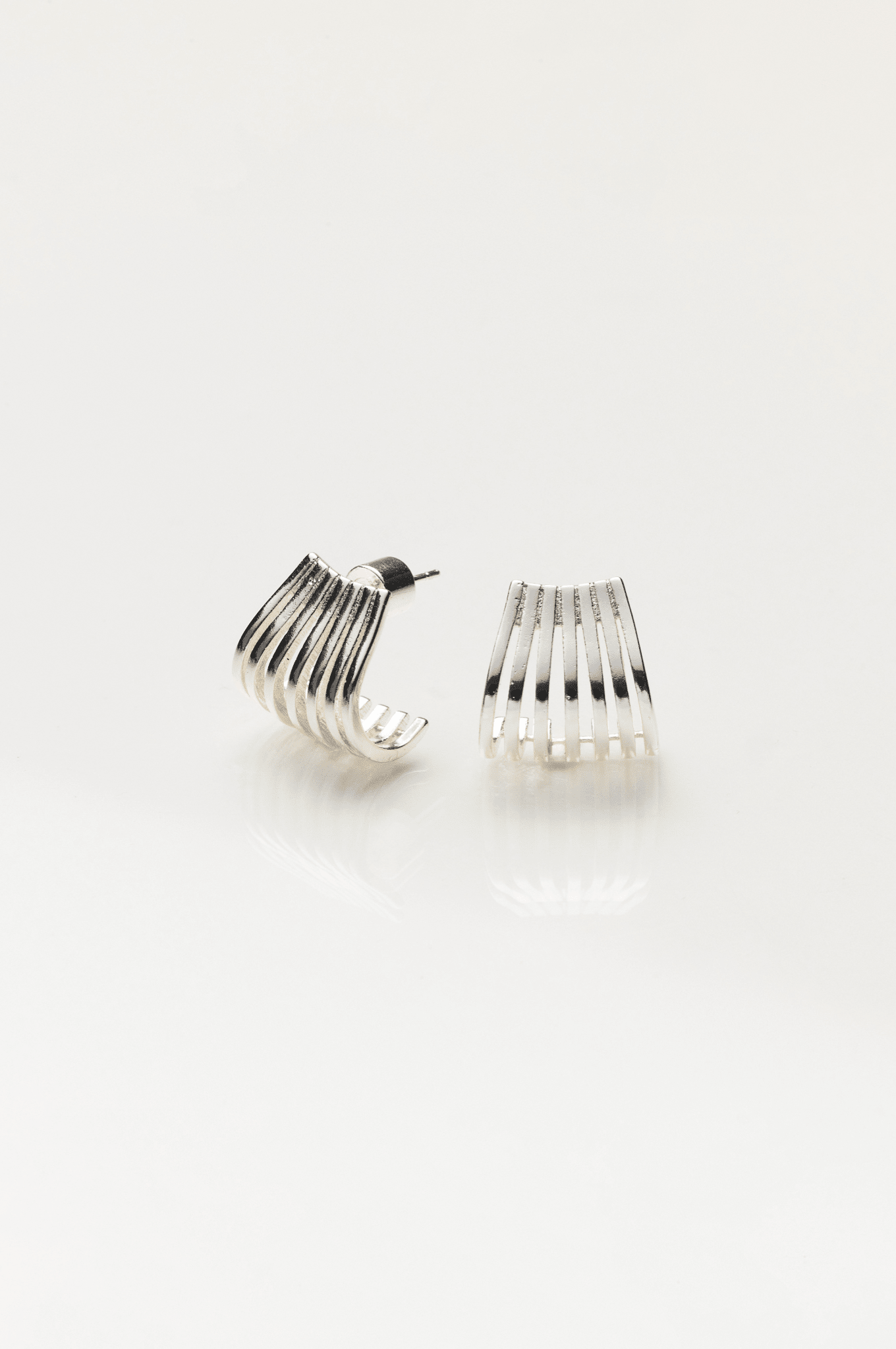 Lara & Ela | Martini Hour With Your Boss Silver Earrings - Lara & Ela