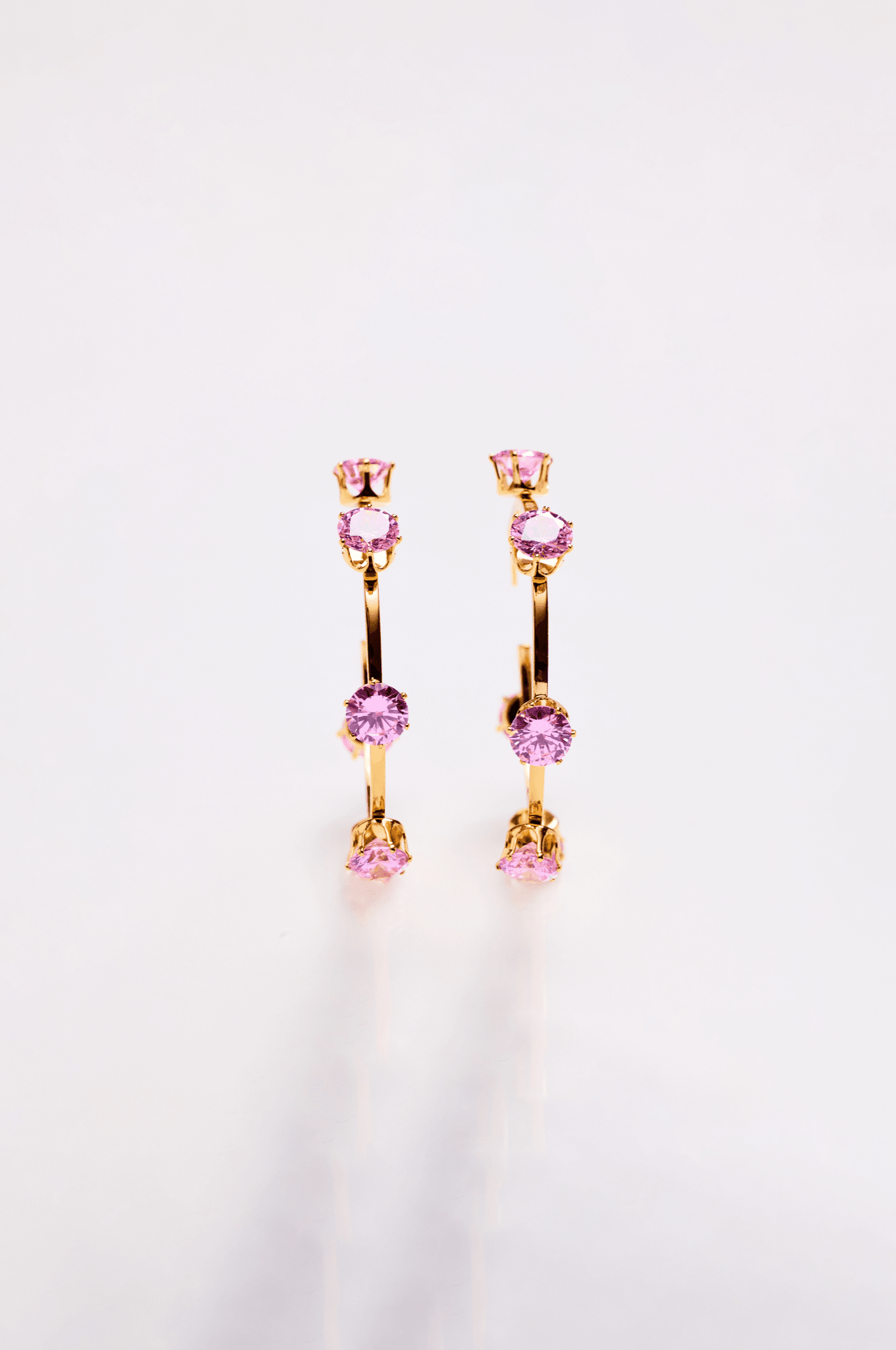 Lara & Ela | Ela Blossom Pink Gold Earrings - Lara & Ela
