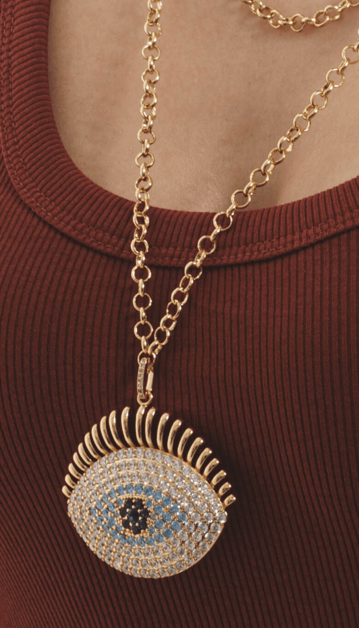 Lara & Ela | Nefertiti Gold Necklace - Lara & Ela