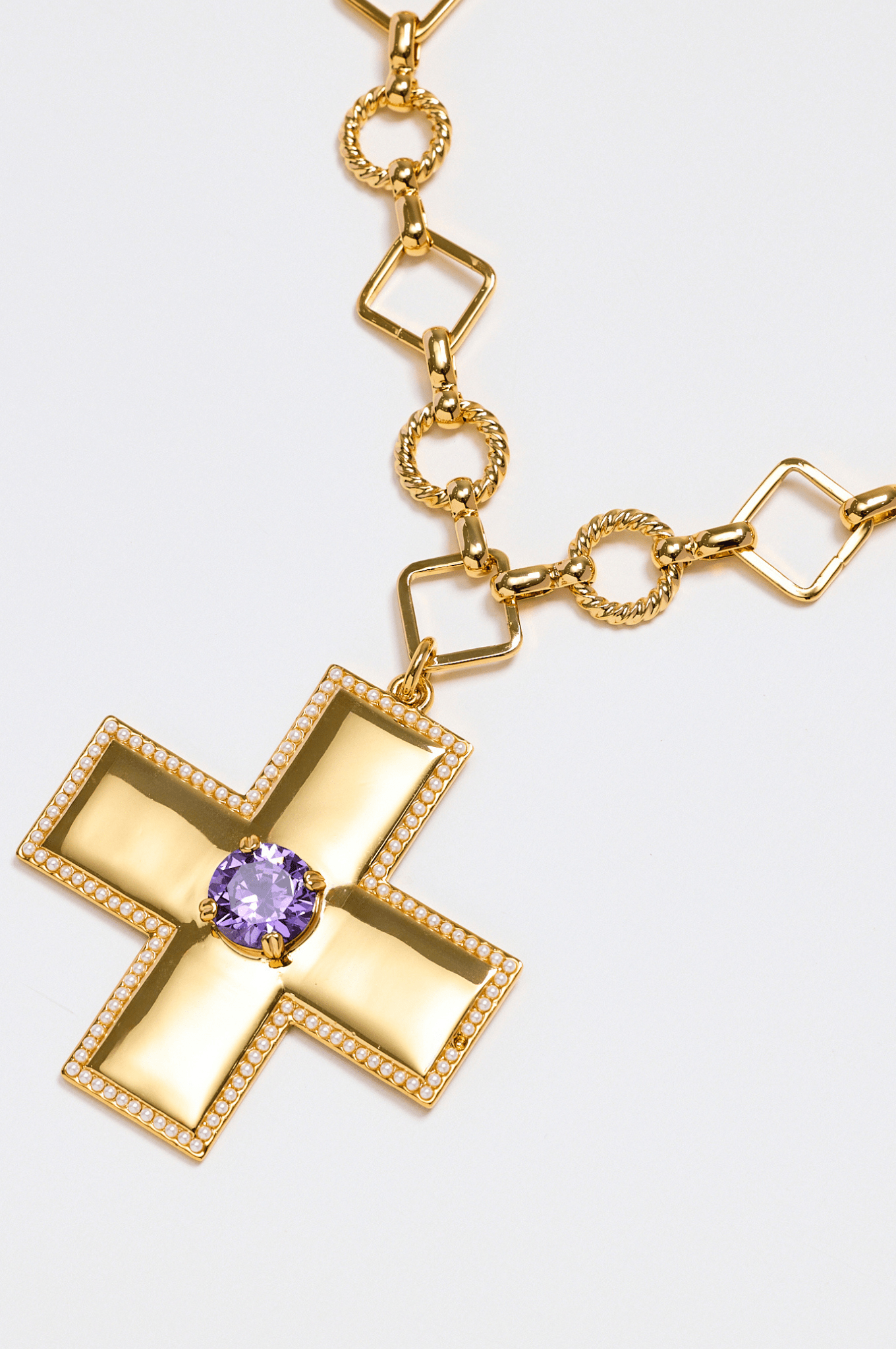 Lara & Ela | Victoria Rebecca Purple Gold Necklace - Lara & Ela
