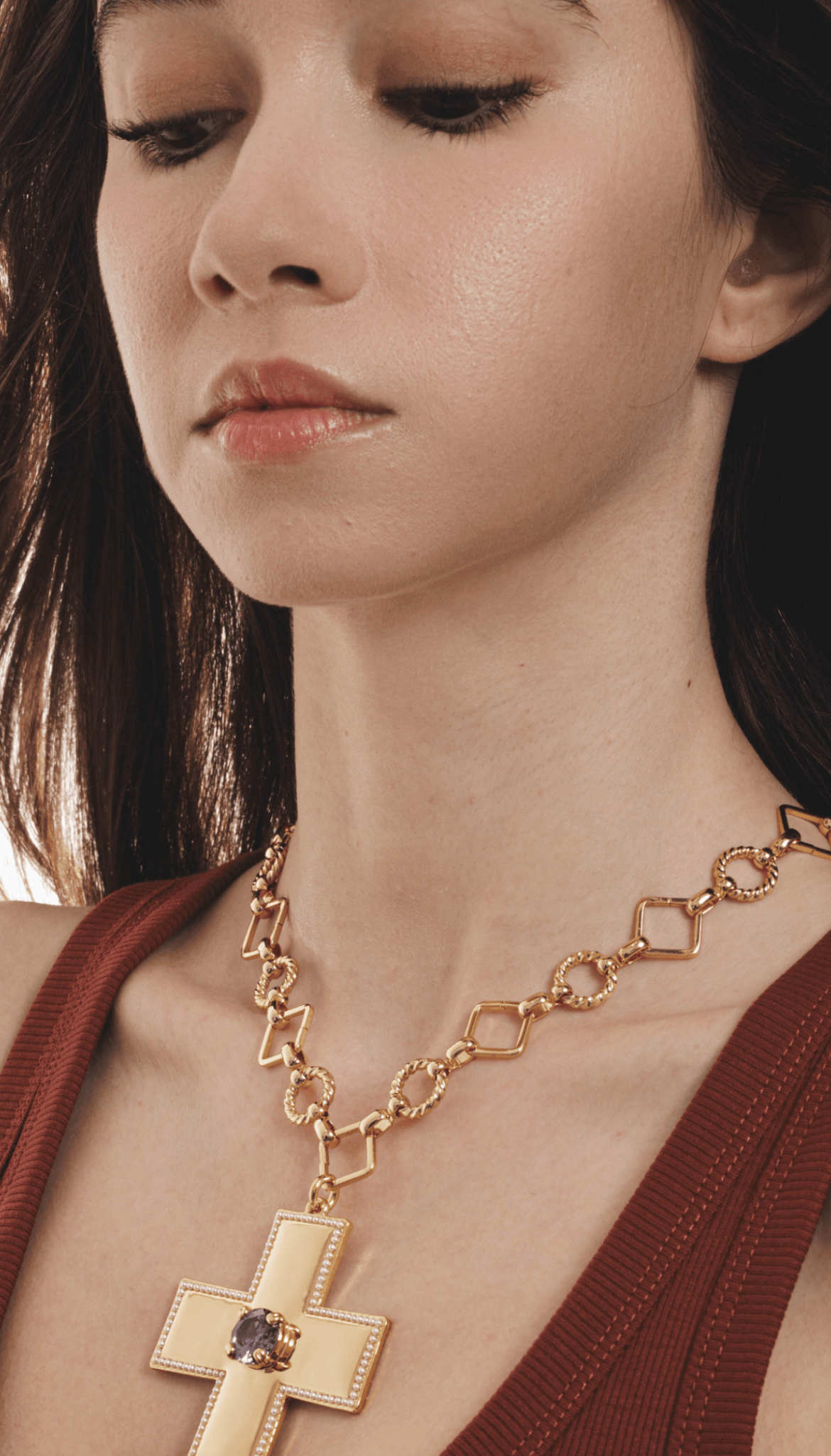 Lara & Ela | Victoria Rebecca Purple Gold Necklace - Lara & Ela