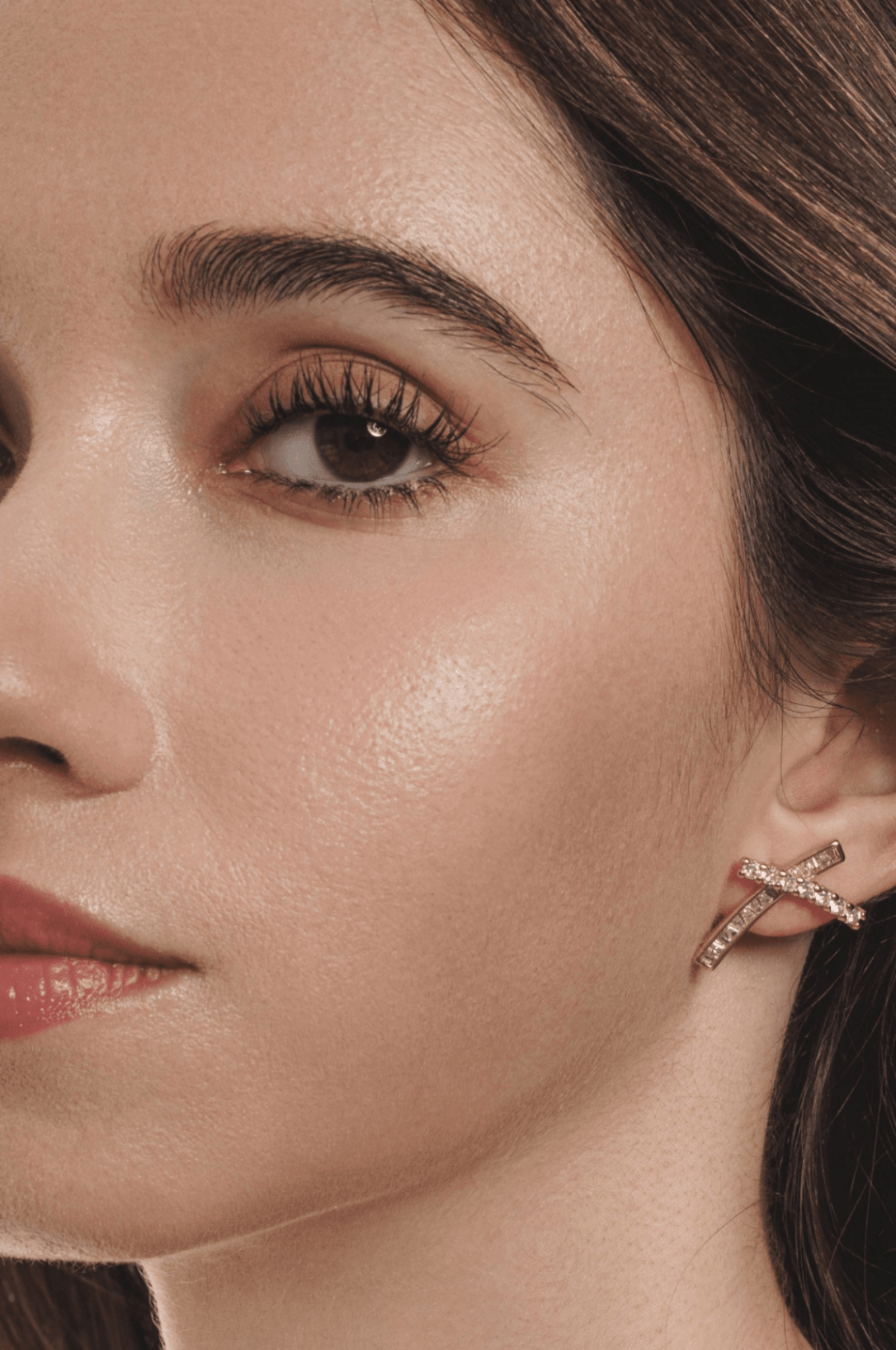 Lara & Ela I Cross My Heart Gold Earrings - Lara & Ela